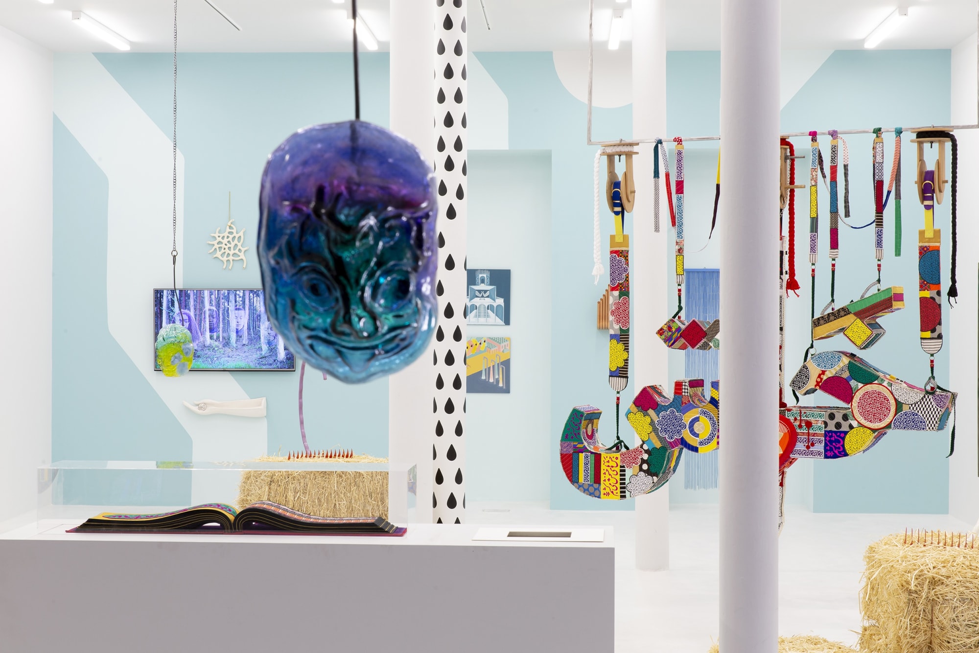 Installation View of Alternating Currents a group presentation of works.