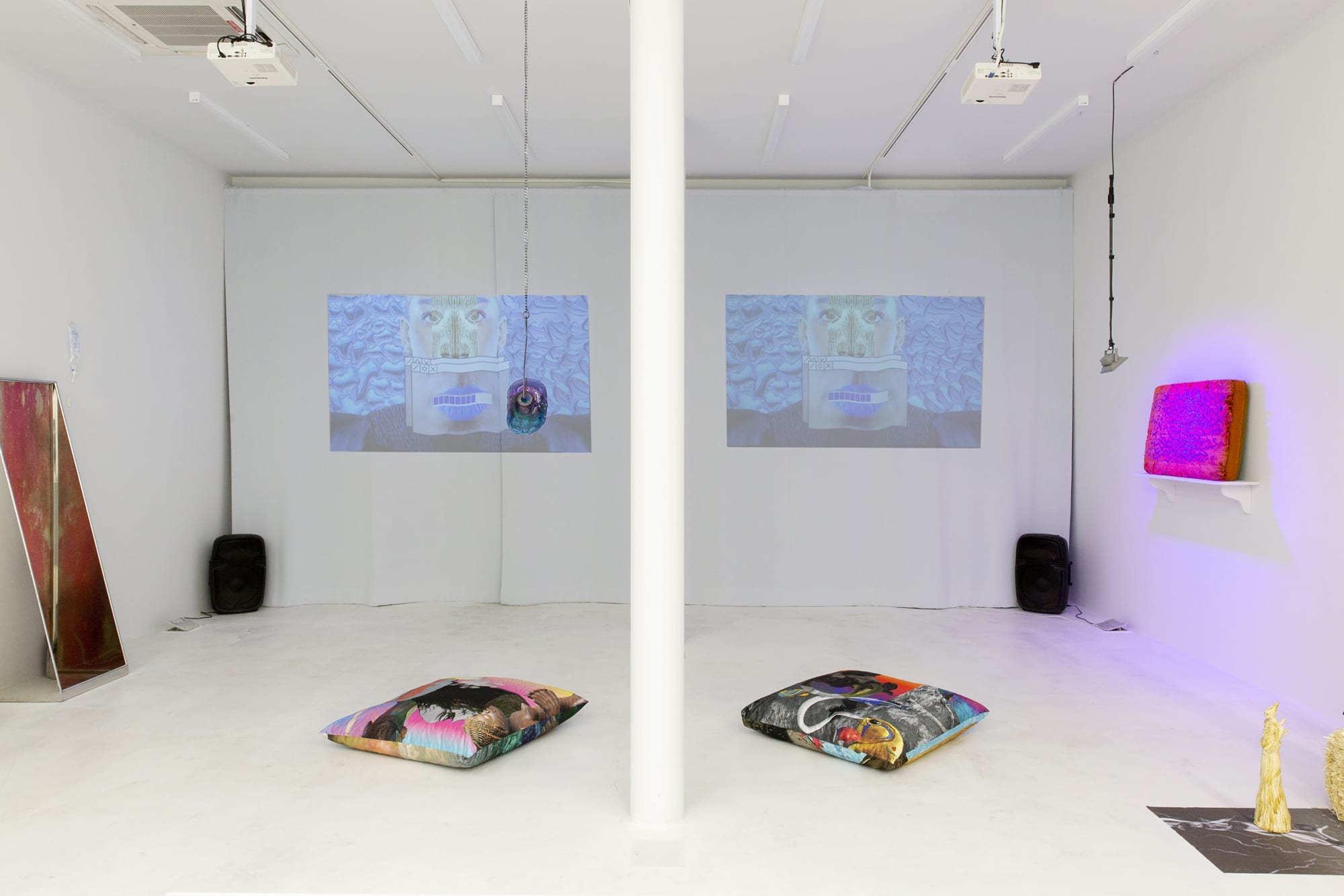 Installation View of Alternating Currents a group presentation of works.