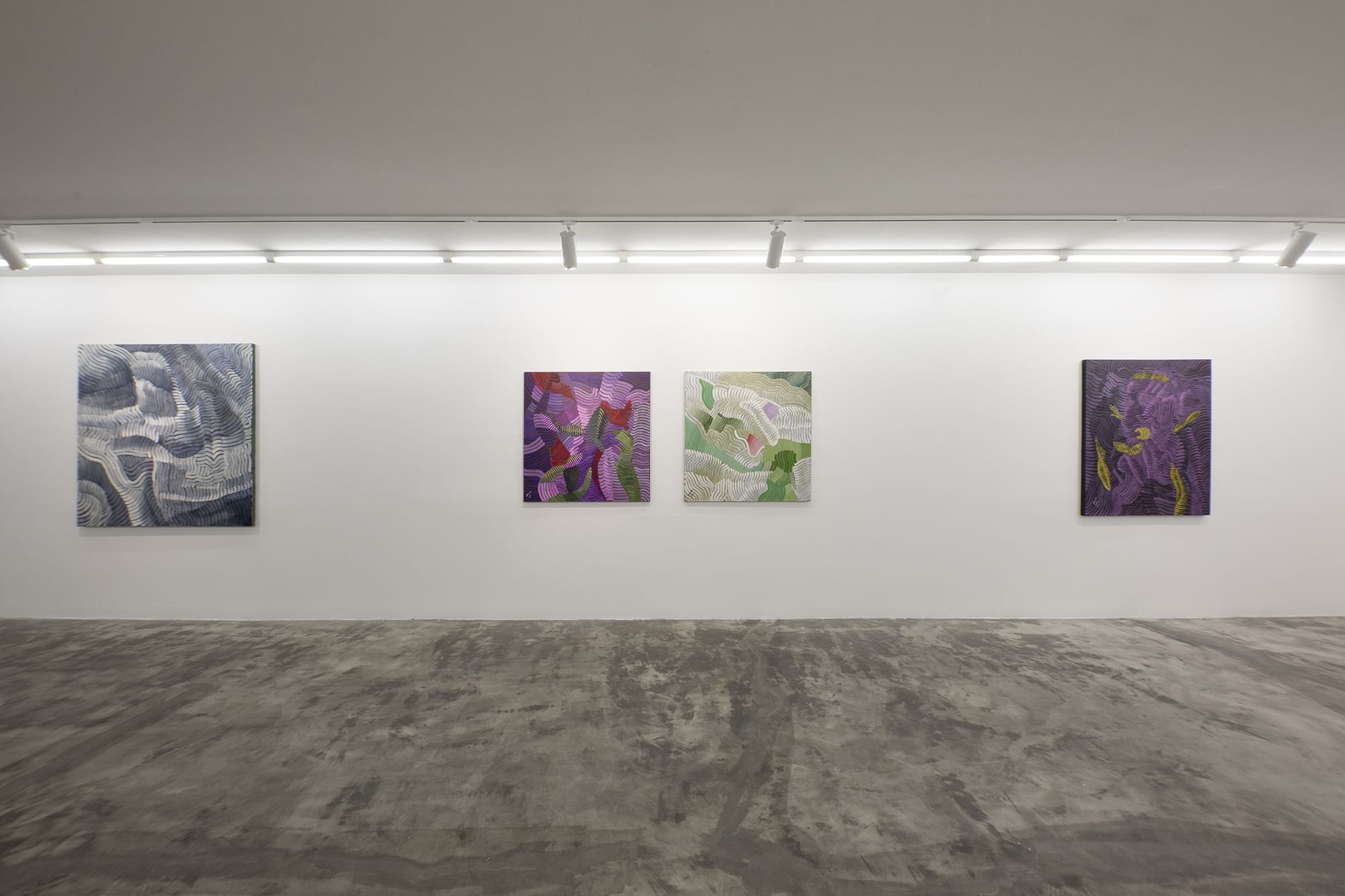 Installation View of Coloured Waves a solo presentation of works by Seroj Barseghian.