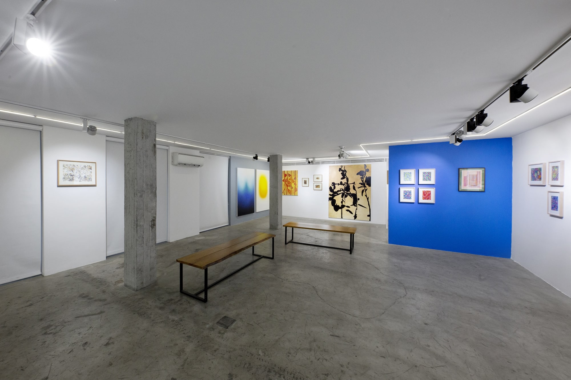 Installation View of The Joy of Painting a group presentation of works.