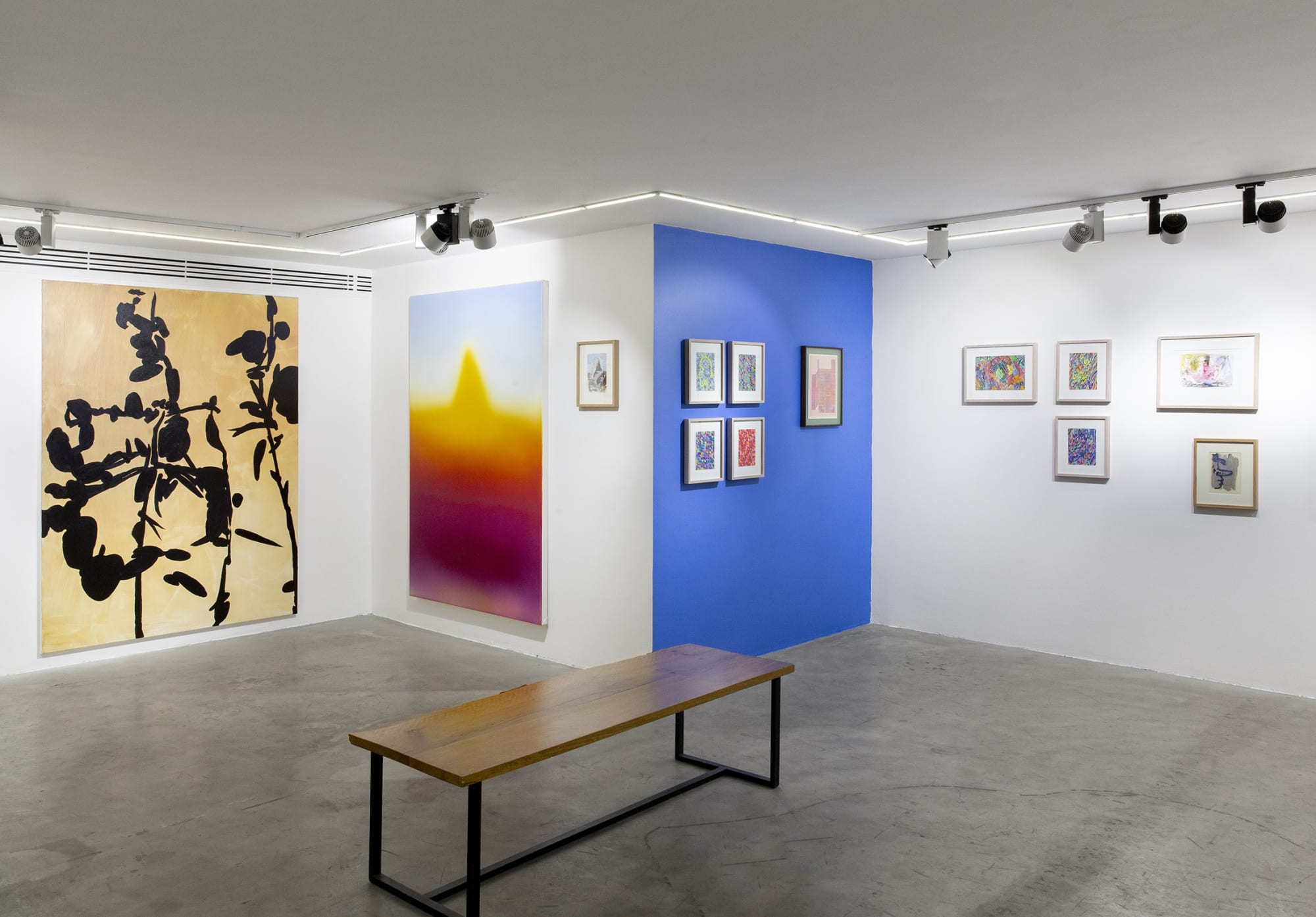 Installation View of The Joy of Painting a group presentation of works.