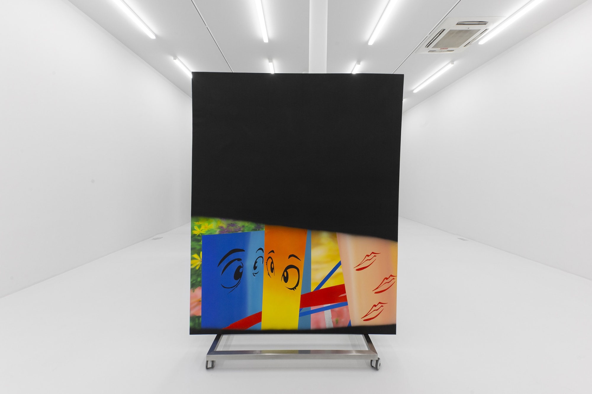 Installation View of In Appreciation of Blinking a solo presentation of works by Hoda Kashiha.