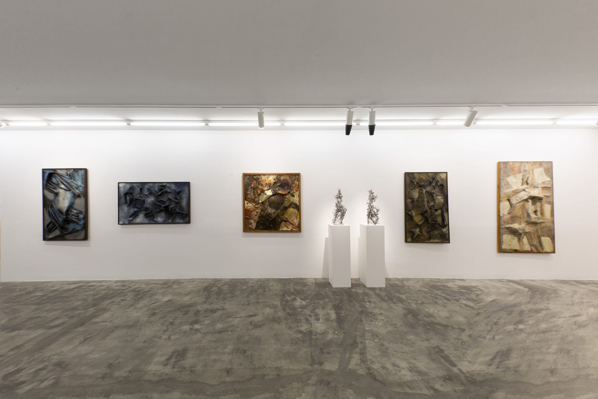 Installation View of Three Decades a solo presentation of works by Changiz Shahvagh.