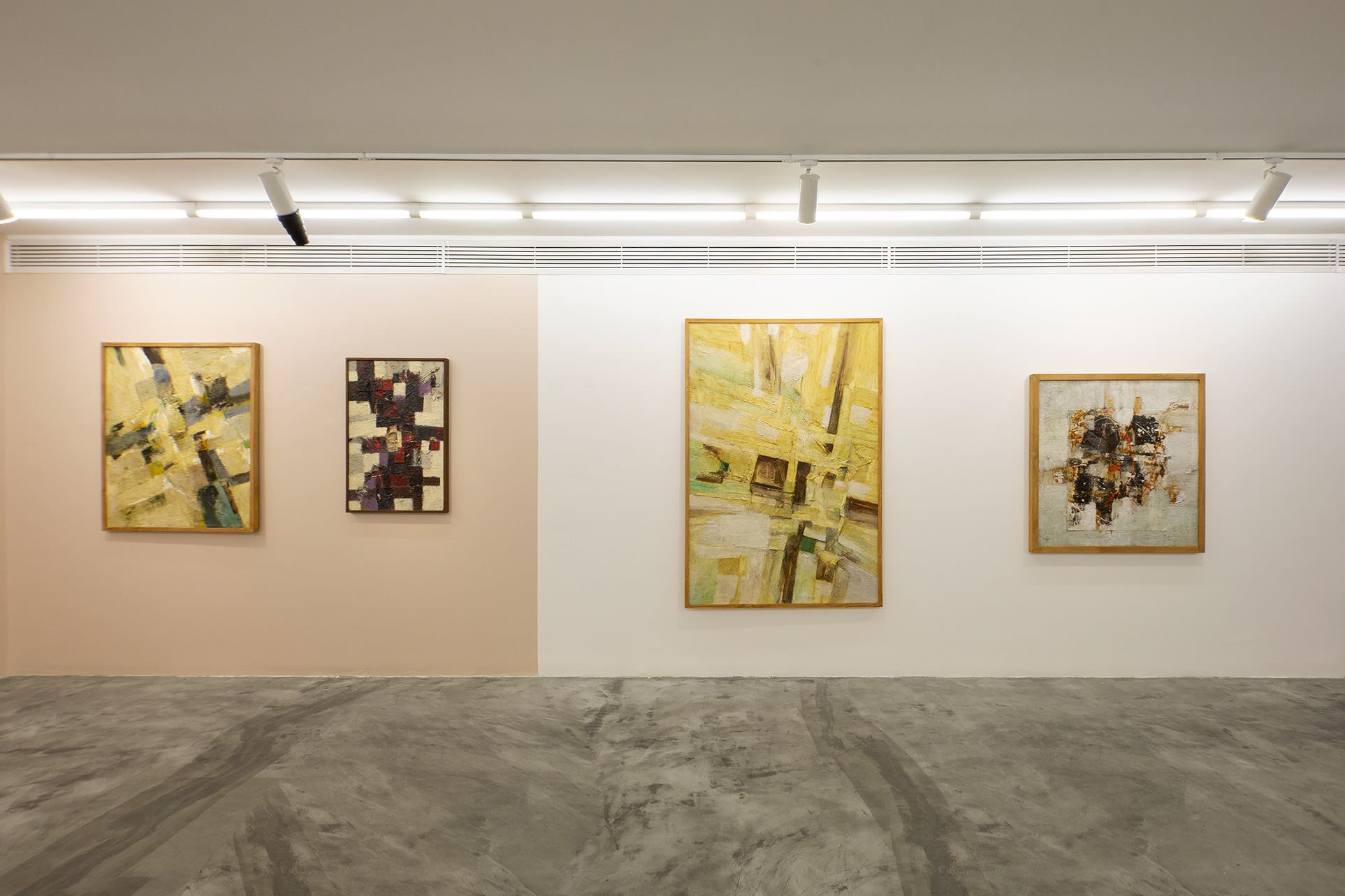 Installation View of Three Decades a solo presentation of works by Changiz Shahvagh
