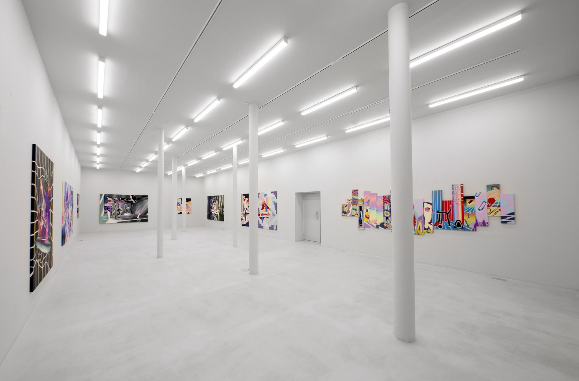 Installation View of The Infinite Continuum a solo exhibition of works by Yousha Bashir.