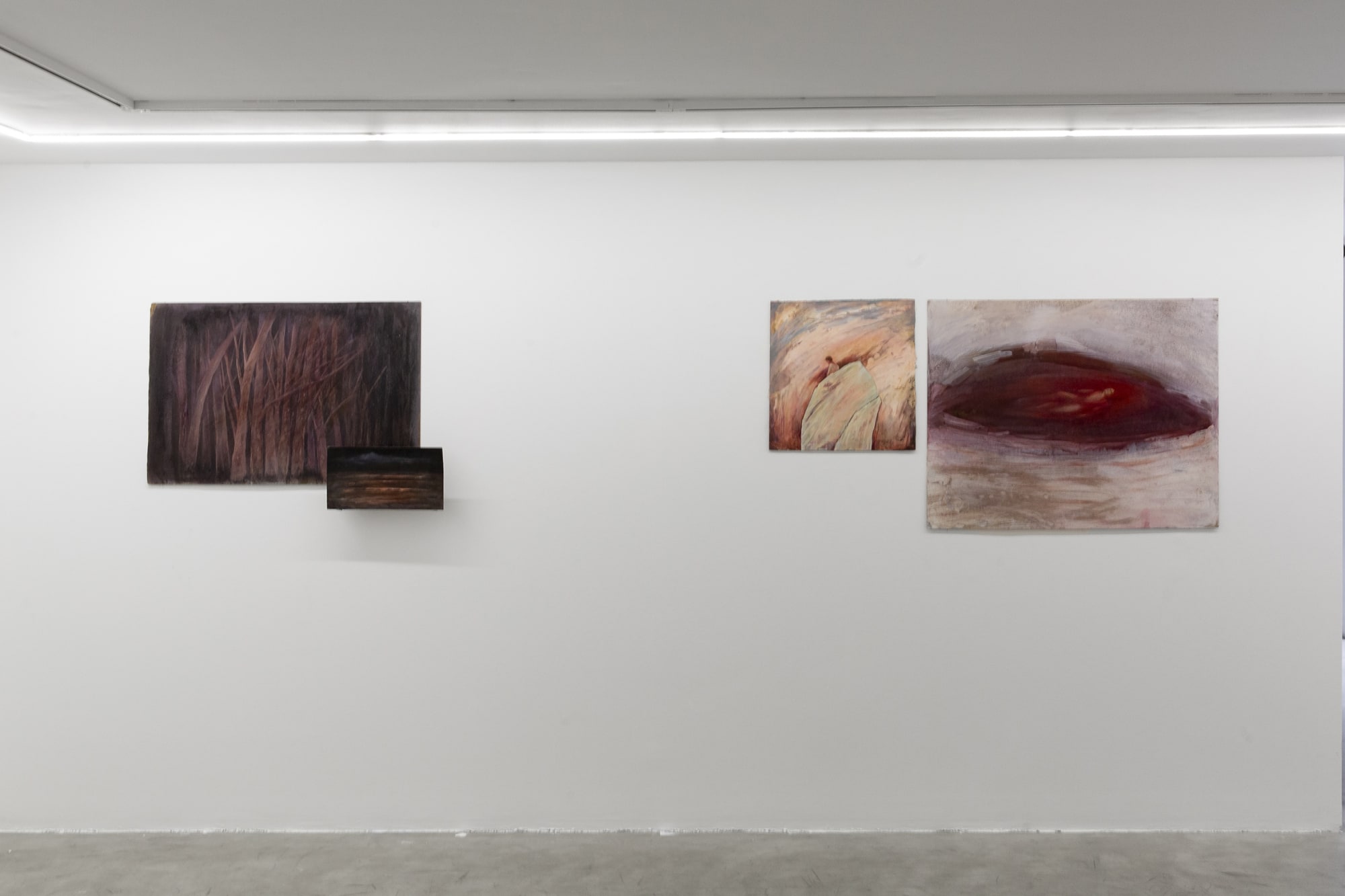 Installation view of Shame a solo exhibition of works by Samira Shakeri.