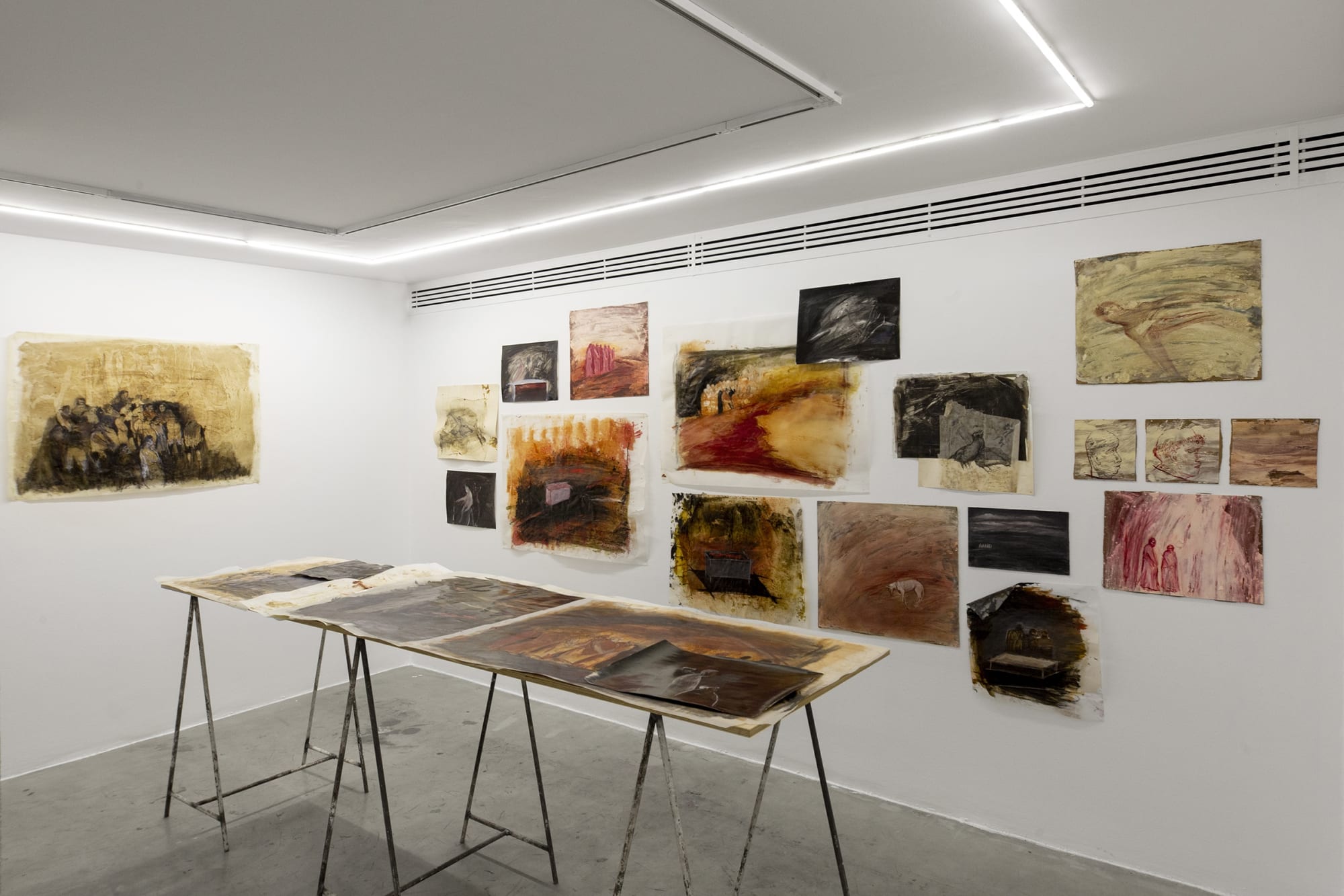 Installation view of Shame a solo exhibition of works by Samira Shakeri.