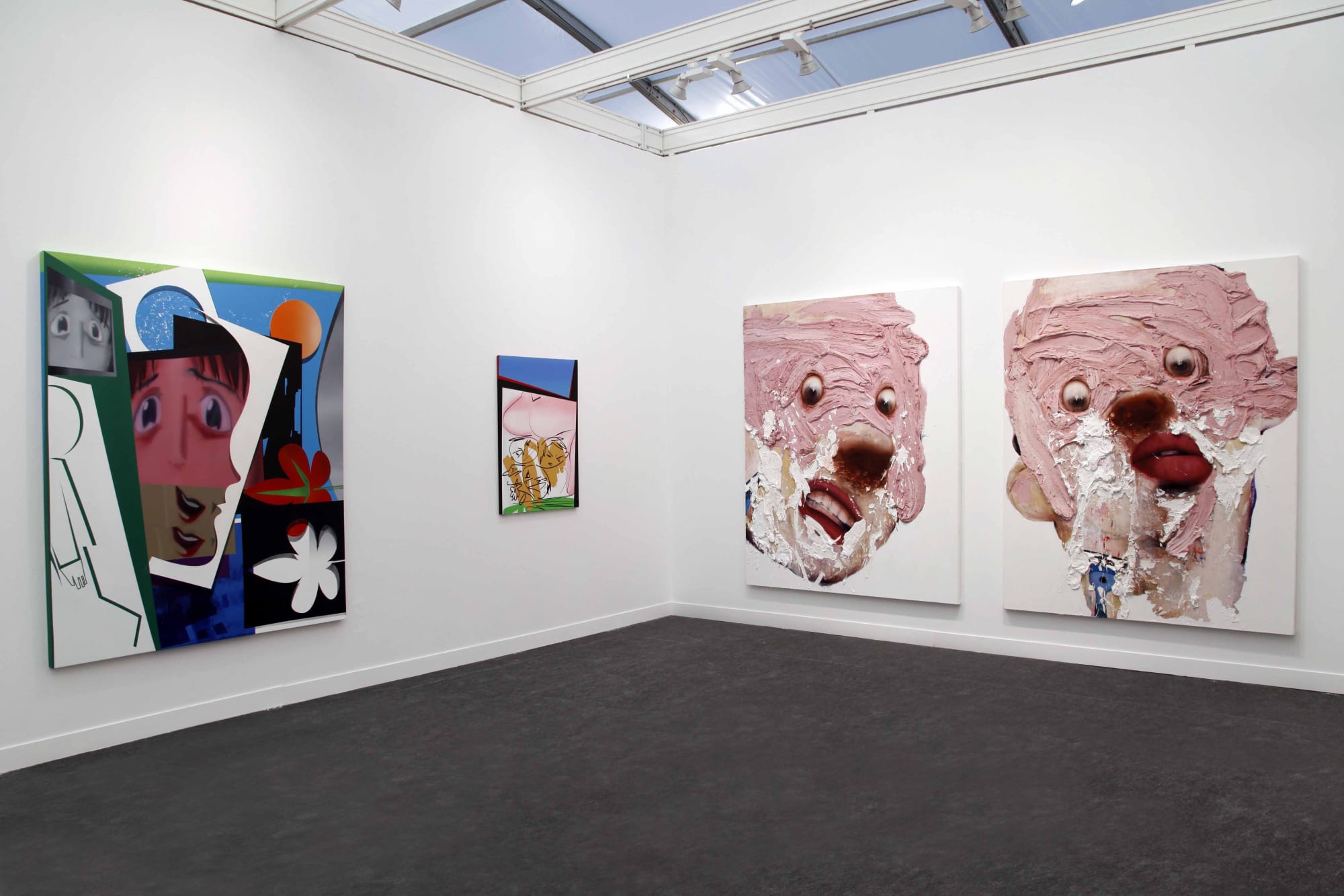 Installation view of Dastan's Basement booth at Fiac 2021.