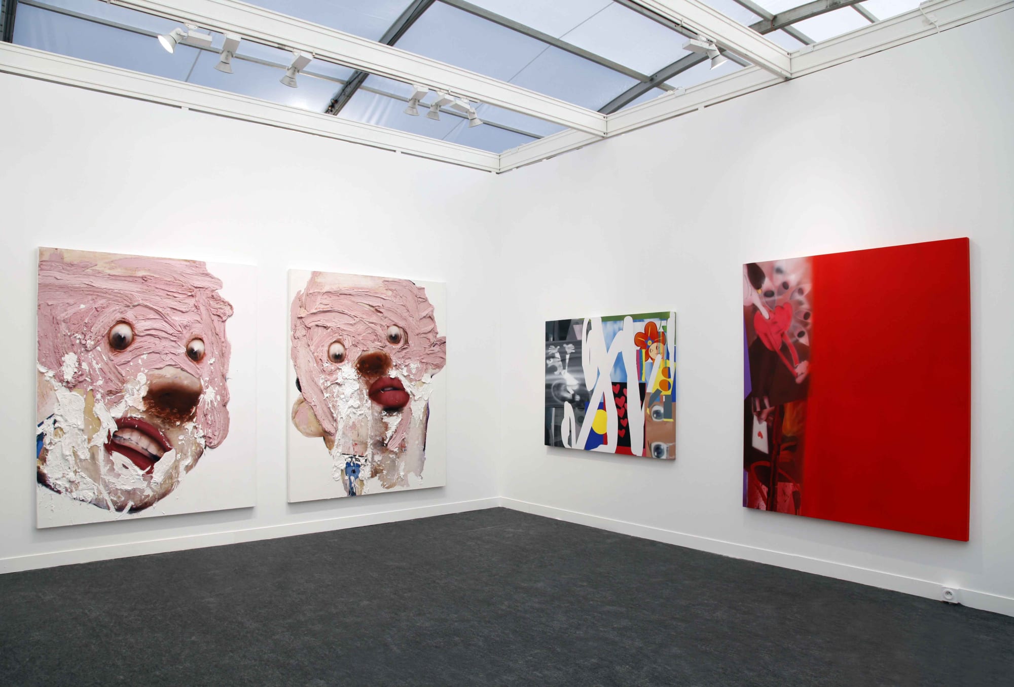 Installation view of Dastan's Basement booth at Fiac 2021.