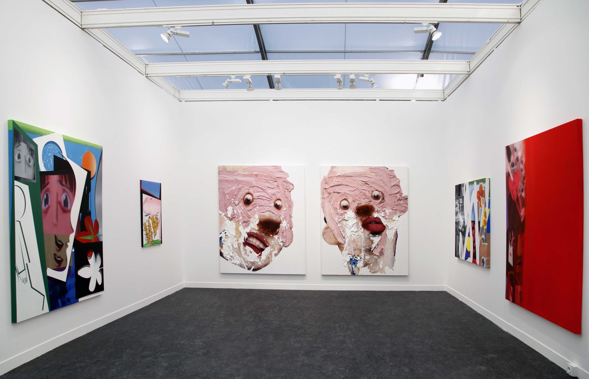 Installation view of Dastan's Basement booth at Fiac 2021.
