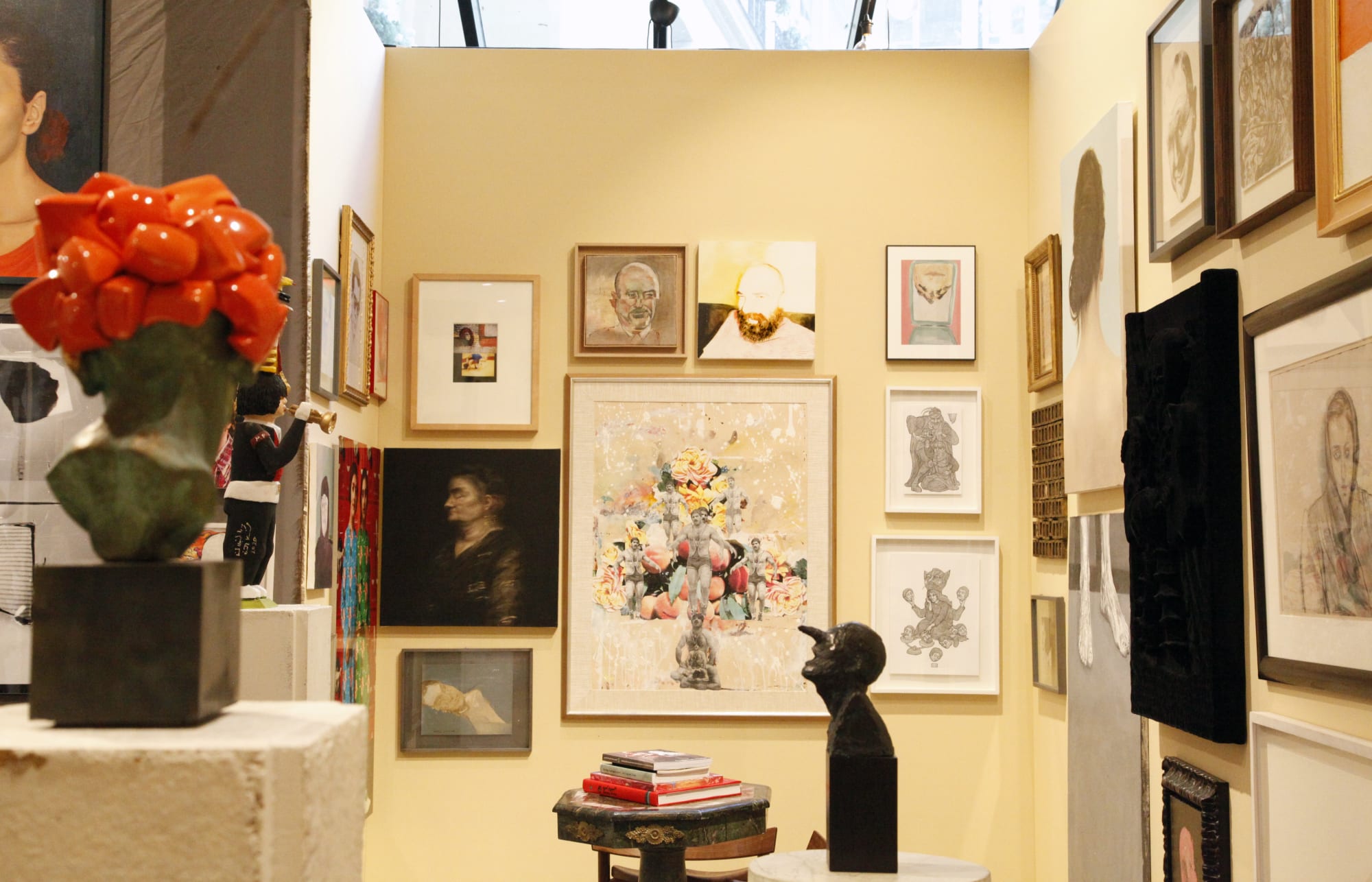 Installation view of +2 Gallery's booth at Asia Now.