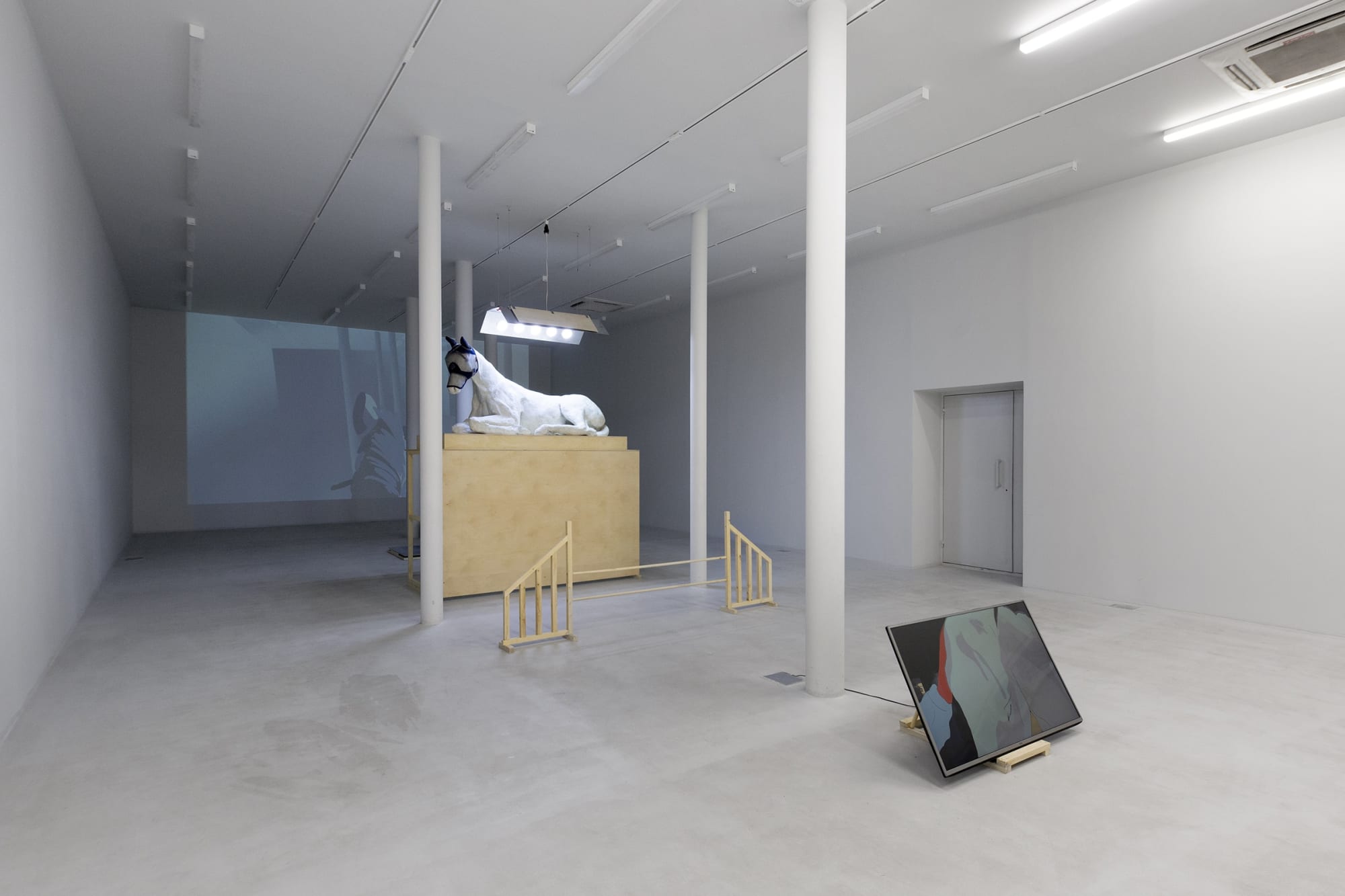 Installation View of Rest a solo presentation of works by Sepideh Zamani.