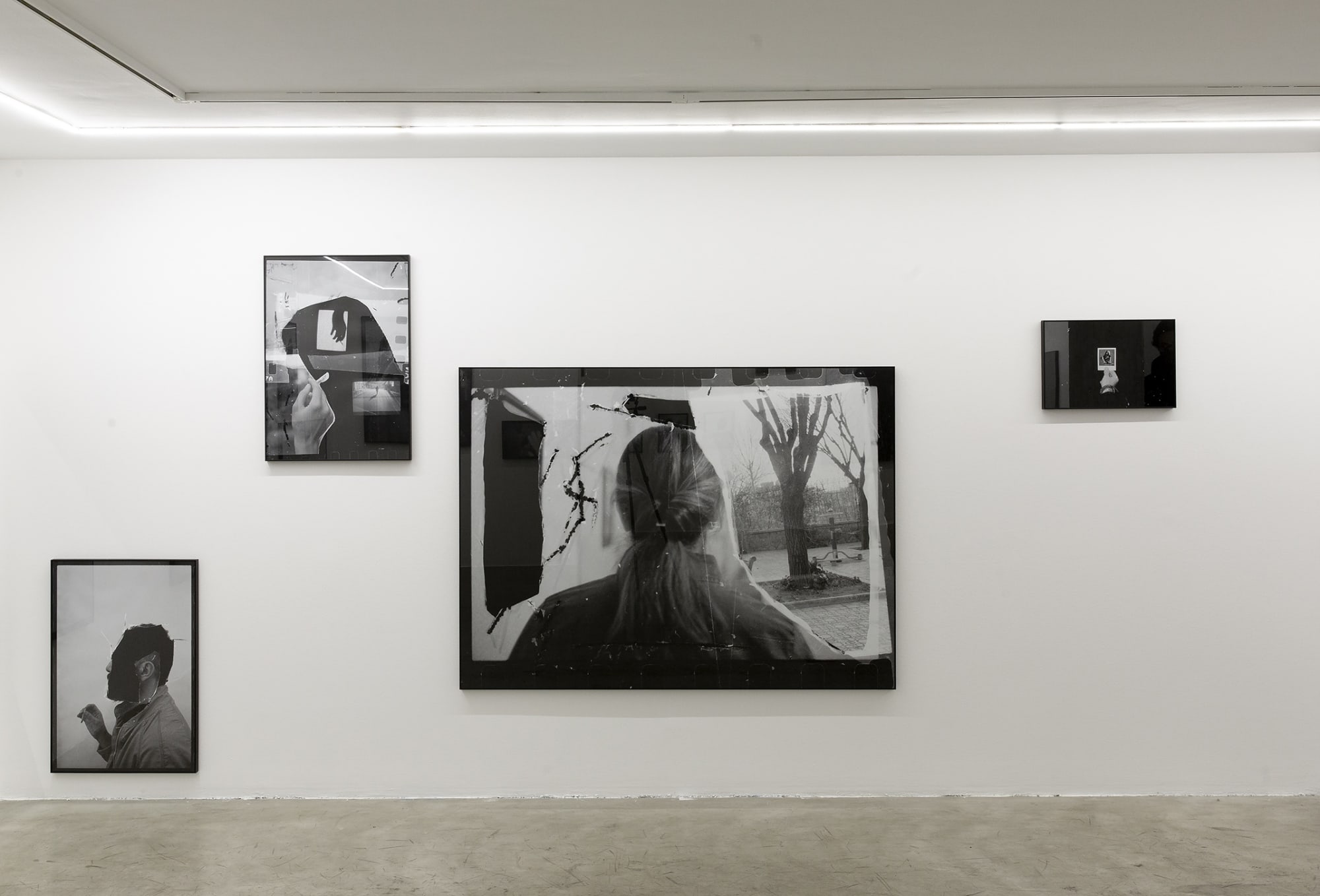 Installation View of None Turned into Memory a solo presentation of works by Alborz Kazemi.