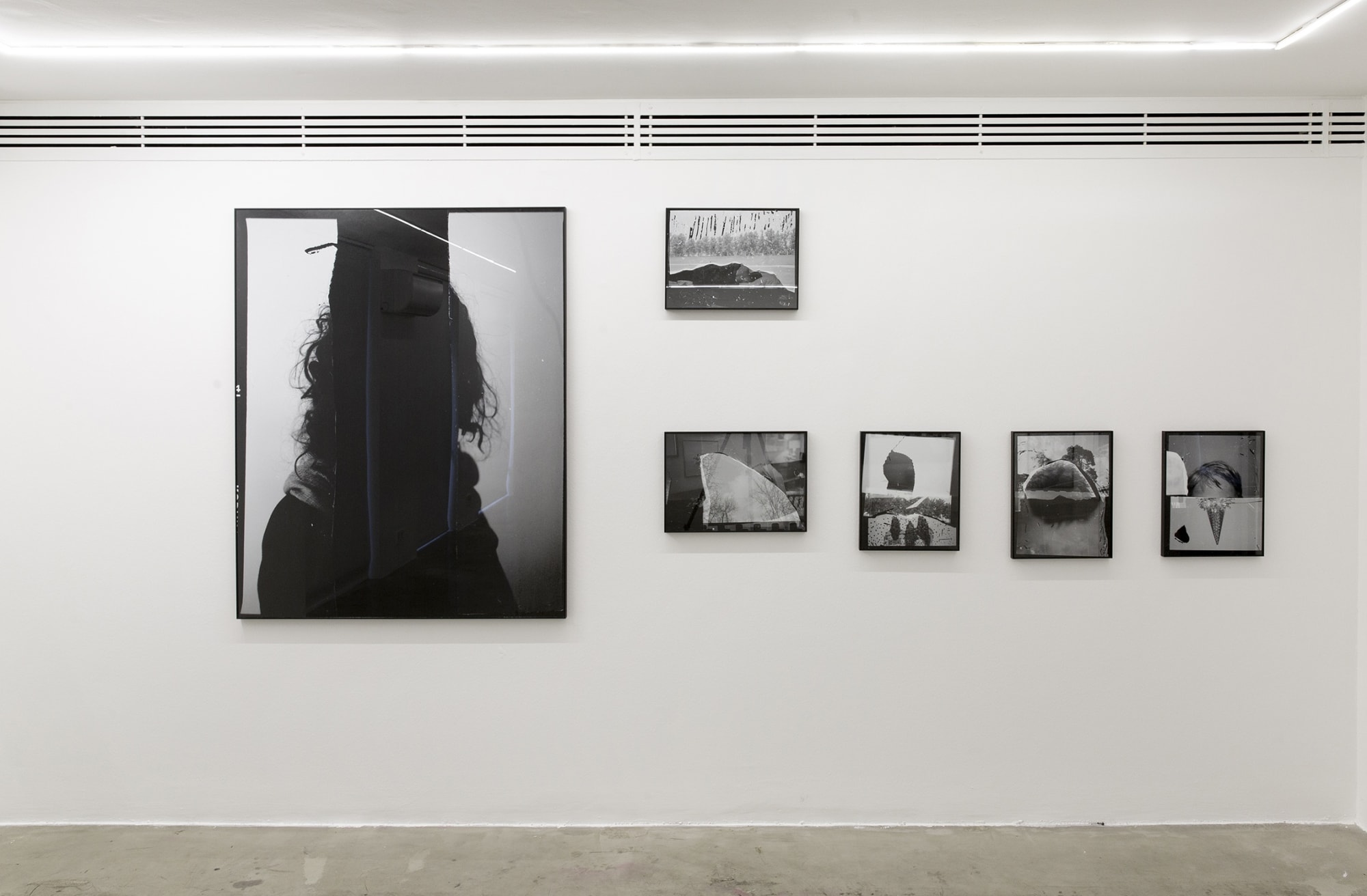 Installation View of None Turned into Memory a solo presentation of works by Alborz Kazemi.