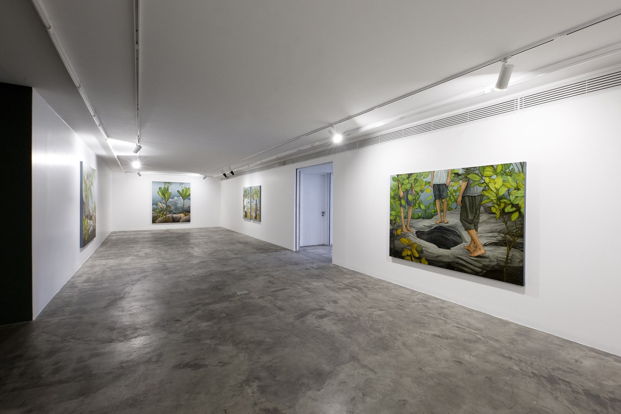 Installation View of In-Between a solo presentation of works by Morteza Pourhosseini.