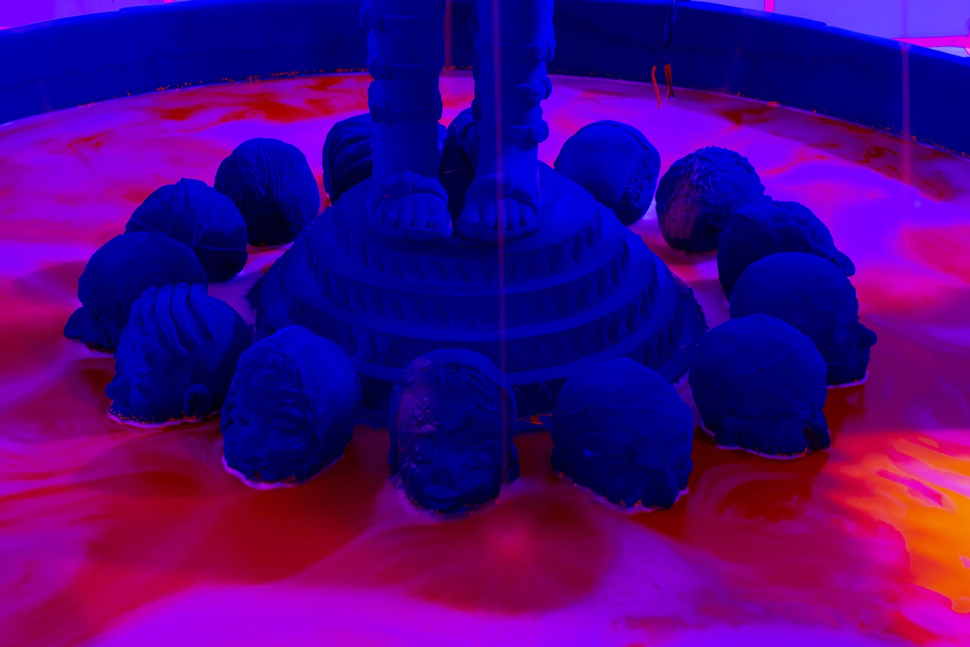 Installation View of Judgment Night: Daddy Kills People a solo presentation of works by Mamali Shafahi.