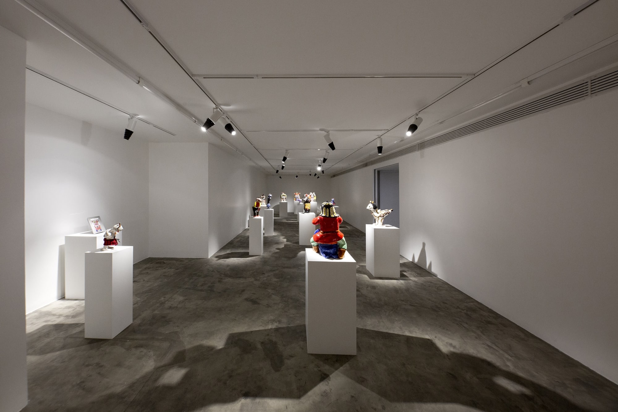 Installation View of Review a solo presentation of works by Mohsen Fouladpour.