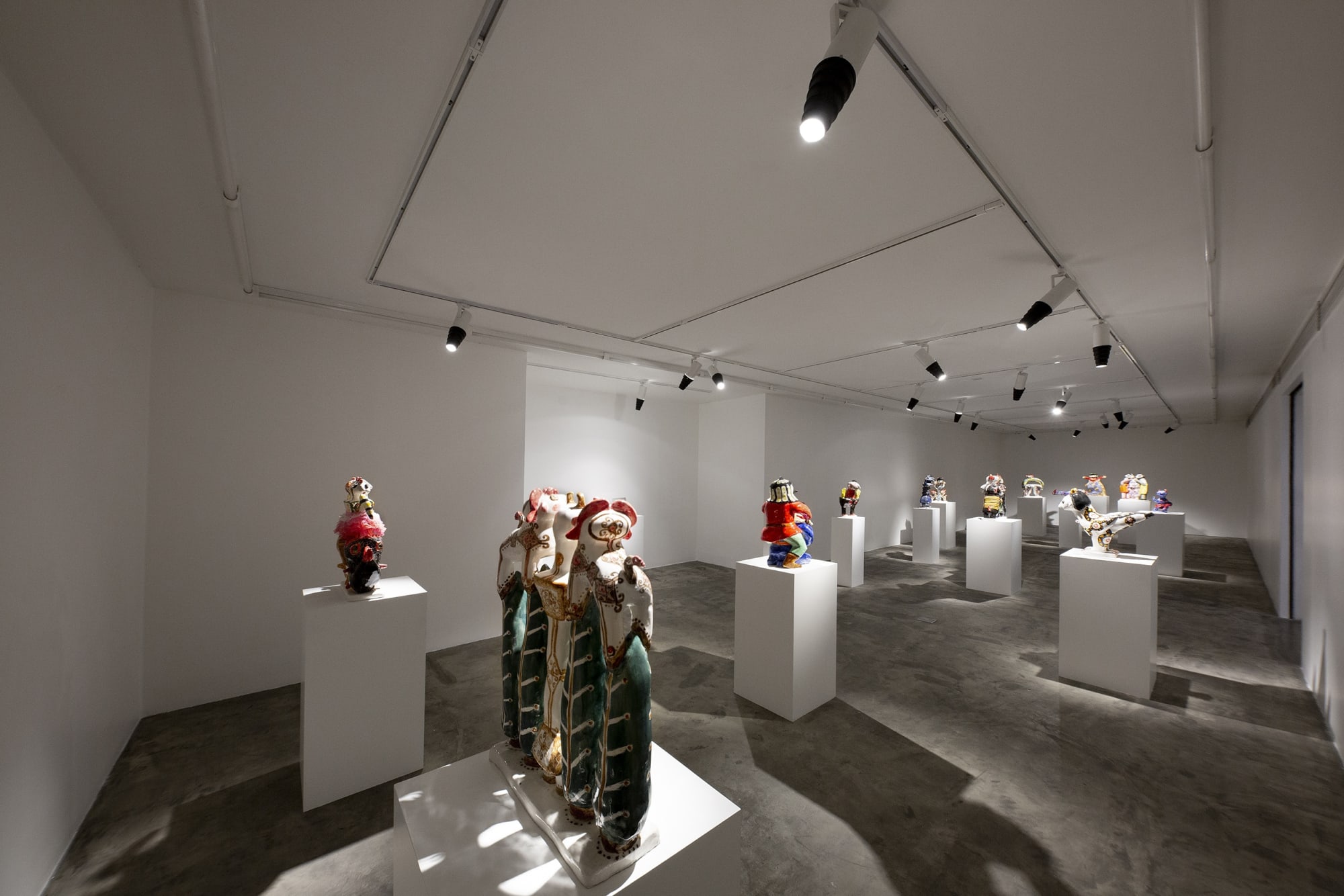 Installation View of Review a solo presentation of works by Mohsen Fouladpour.