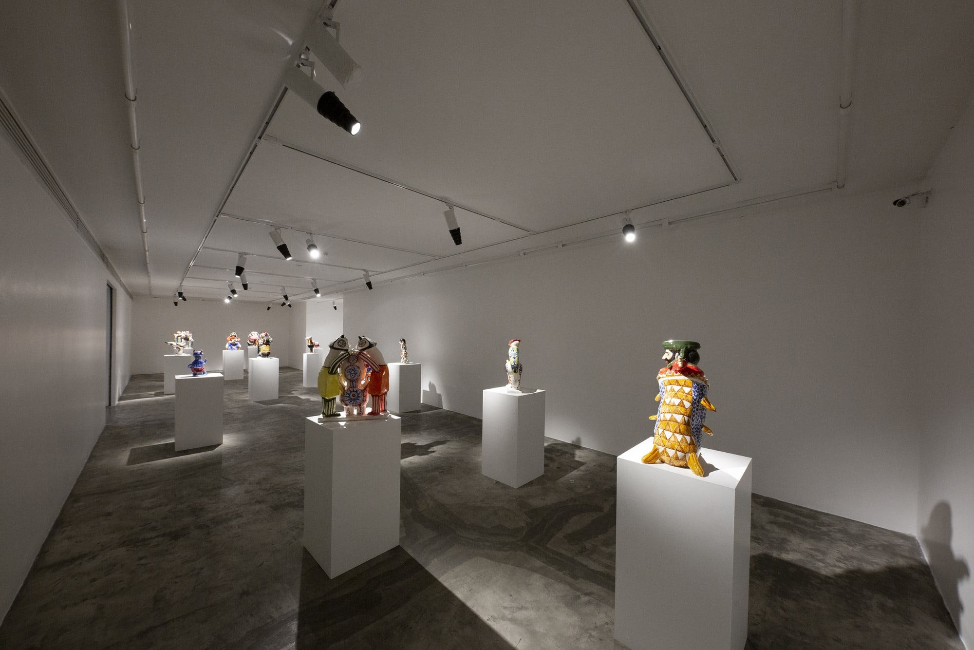 Installation View of Review a solo presentation of works by Mohsen Fouladpour.