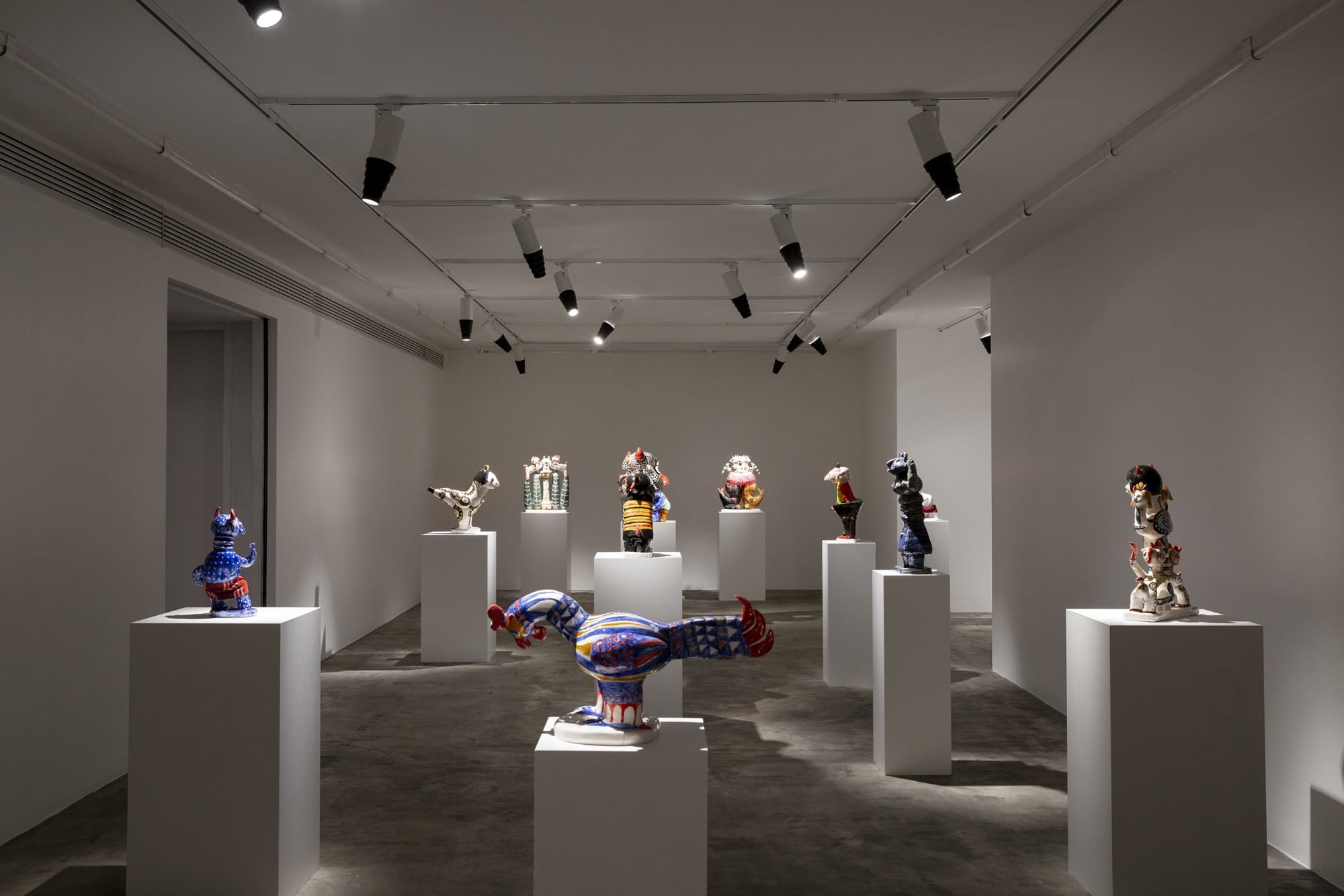 Installation View of Review a solo presentation of works by Mohsen Fouladpour.