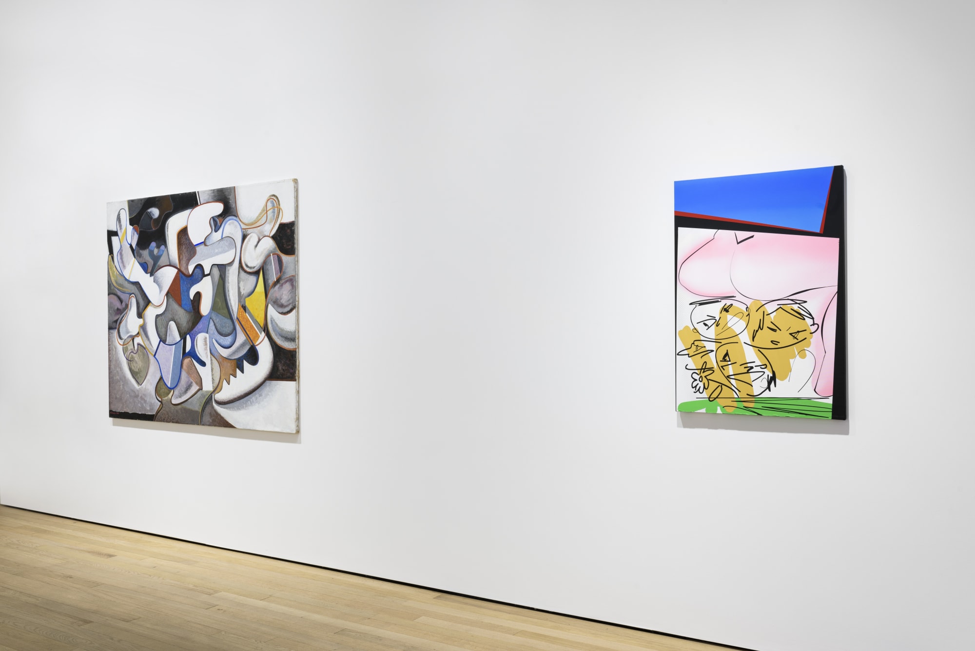 Installation View of Soft Edge of the Blade at Frieze No.9 Cork Street.