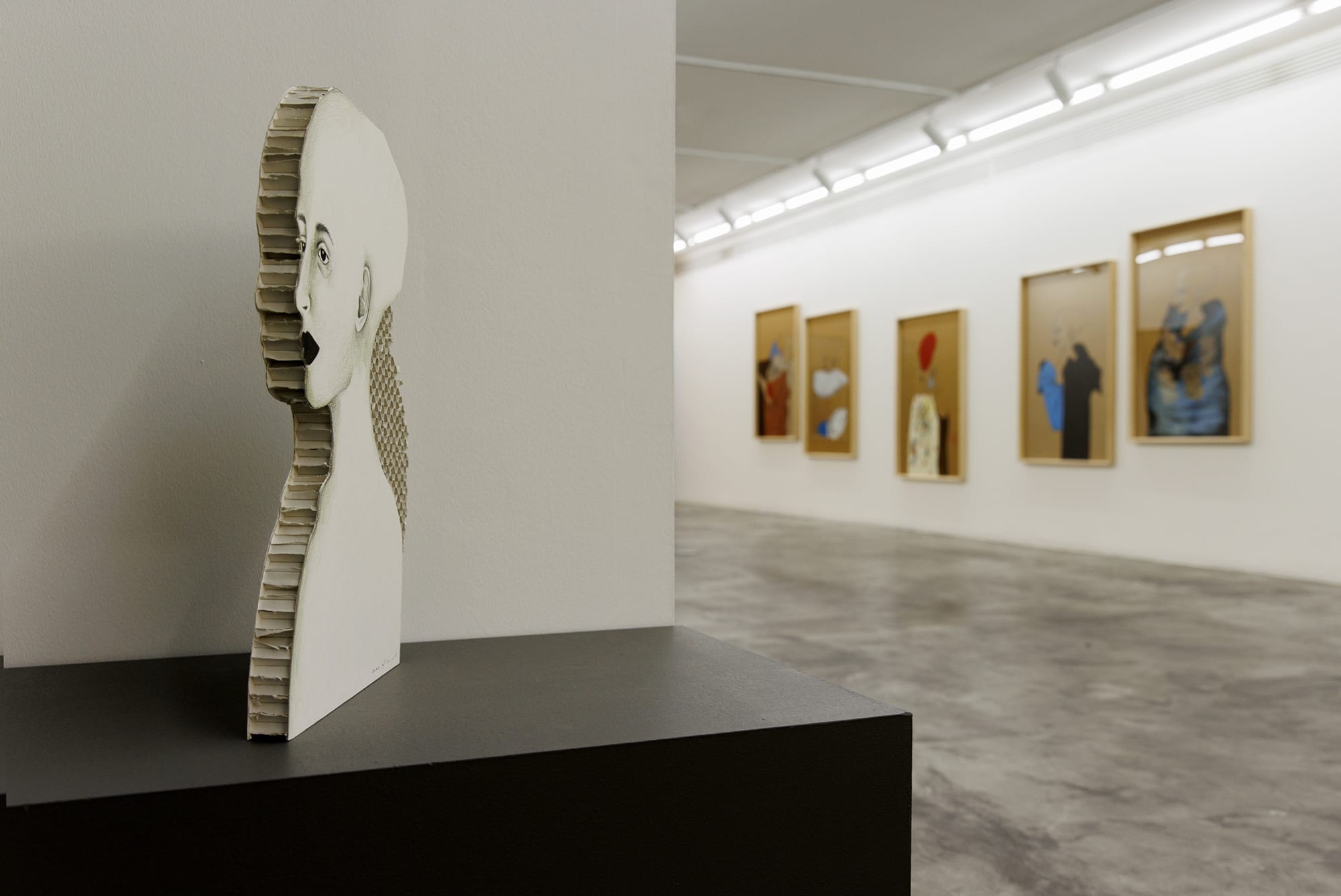 Installation view of The Theater of life a solo exhibition of works by Bahareh Navabi.