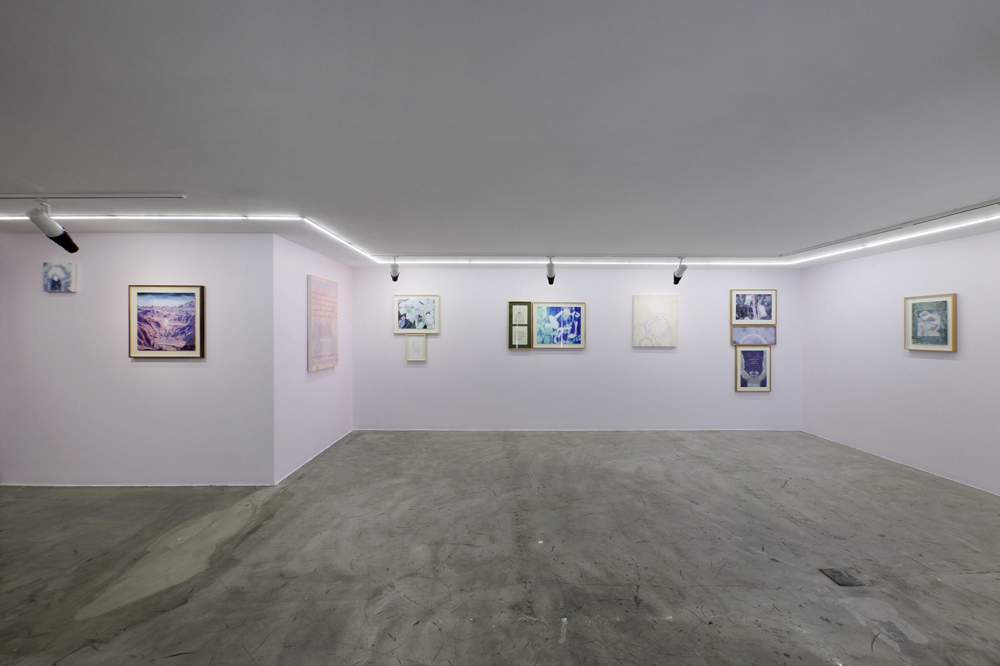 Installation view of Sugar in the Basement a solo exhibition of works by Sina Ghadaksaz.