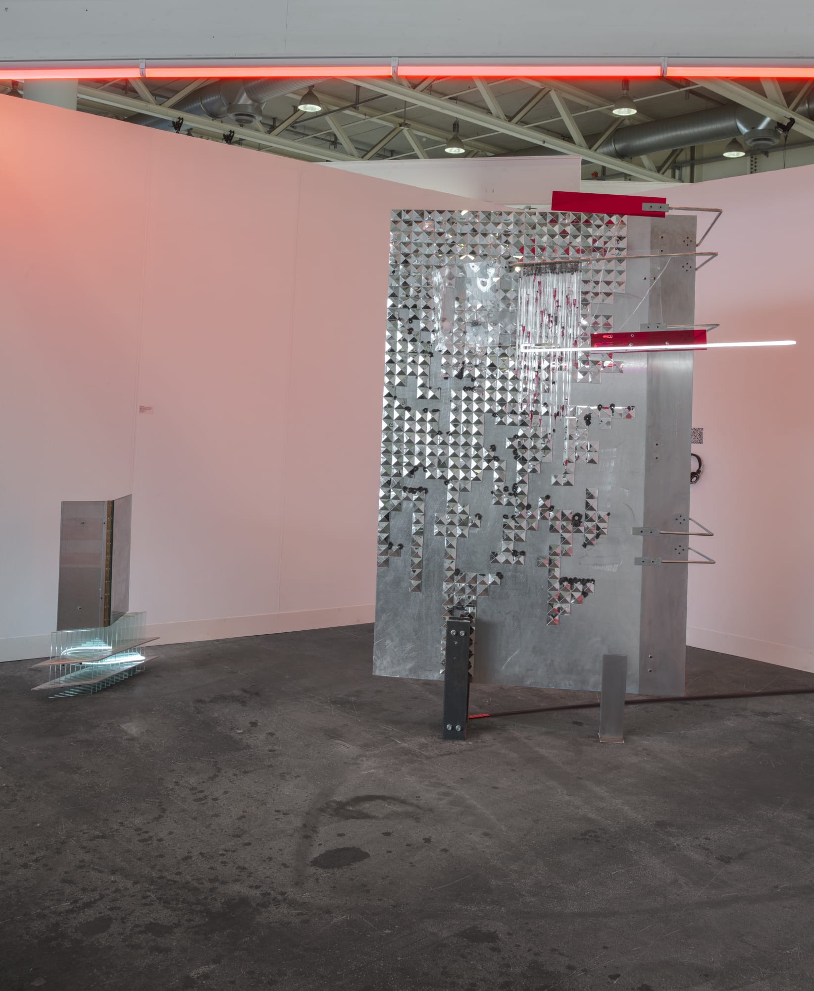 Installation View of Lipstick to the Void a solo exhibition of works by Ali Meer Azimi.