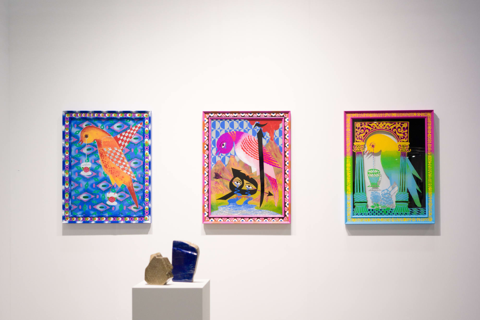 Installation View of a duo presentation of works at Dastan's Booth, the Armory Show 2022 .