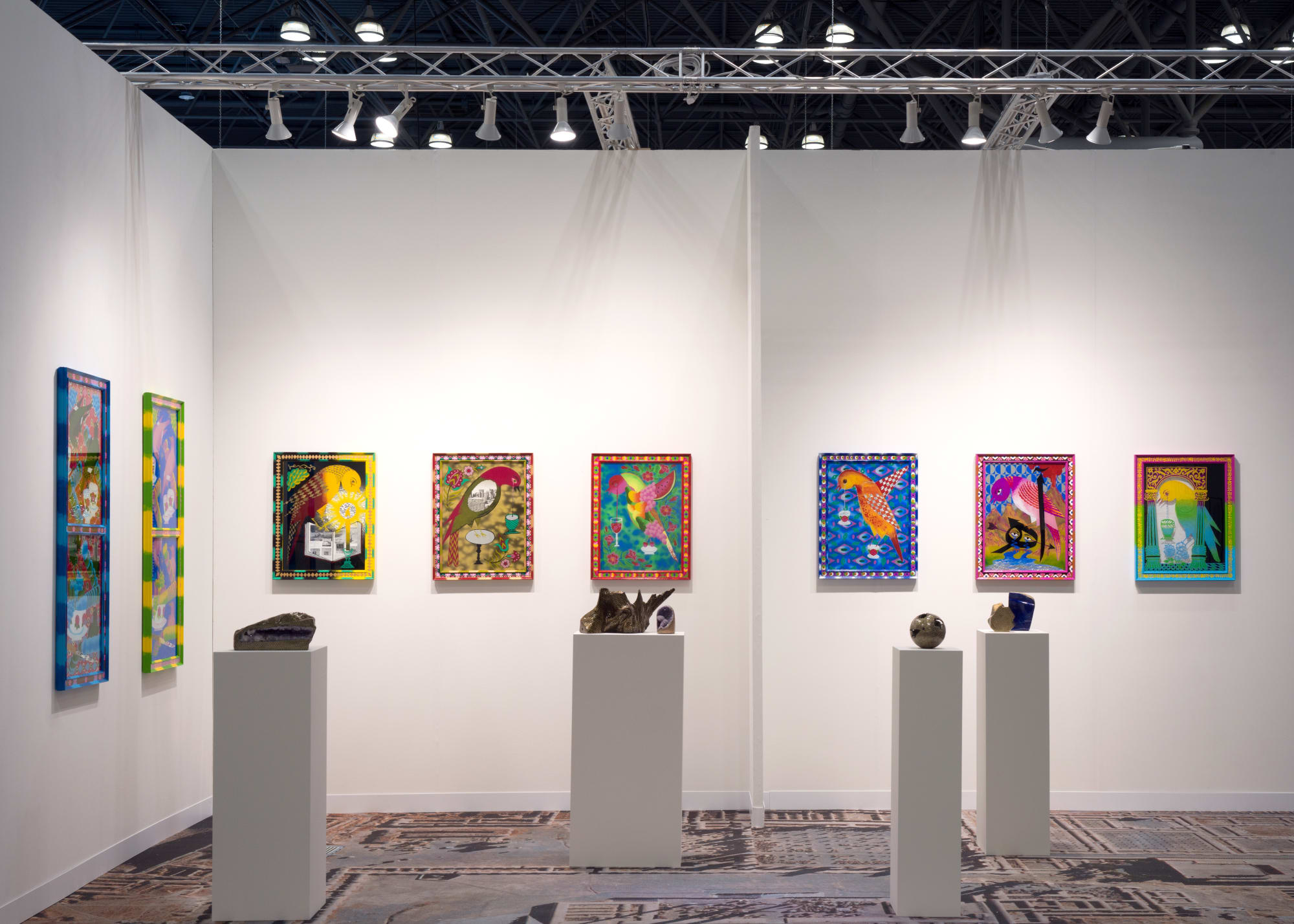 Installation View of a duo presentation of works at Dastan's Booth, the Armory Show 2022 .
