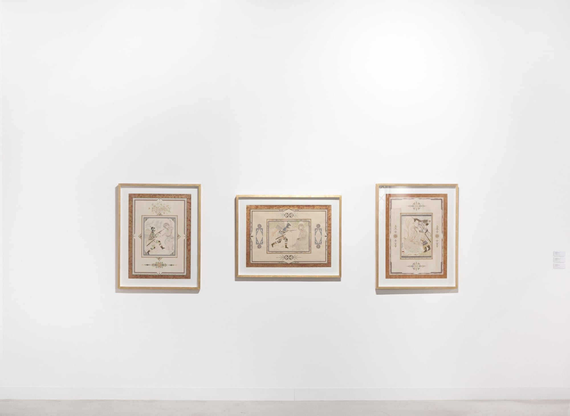 Installation view of Dastan's booth at Abu Dhabi Art Fair 2022.