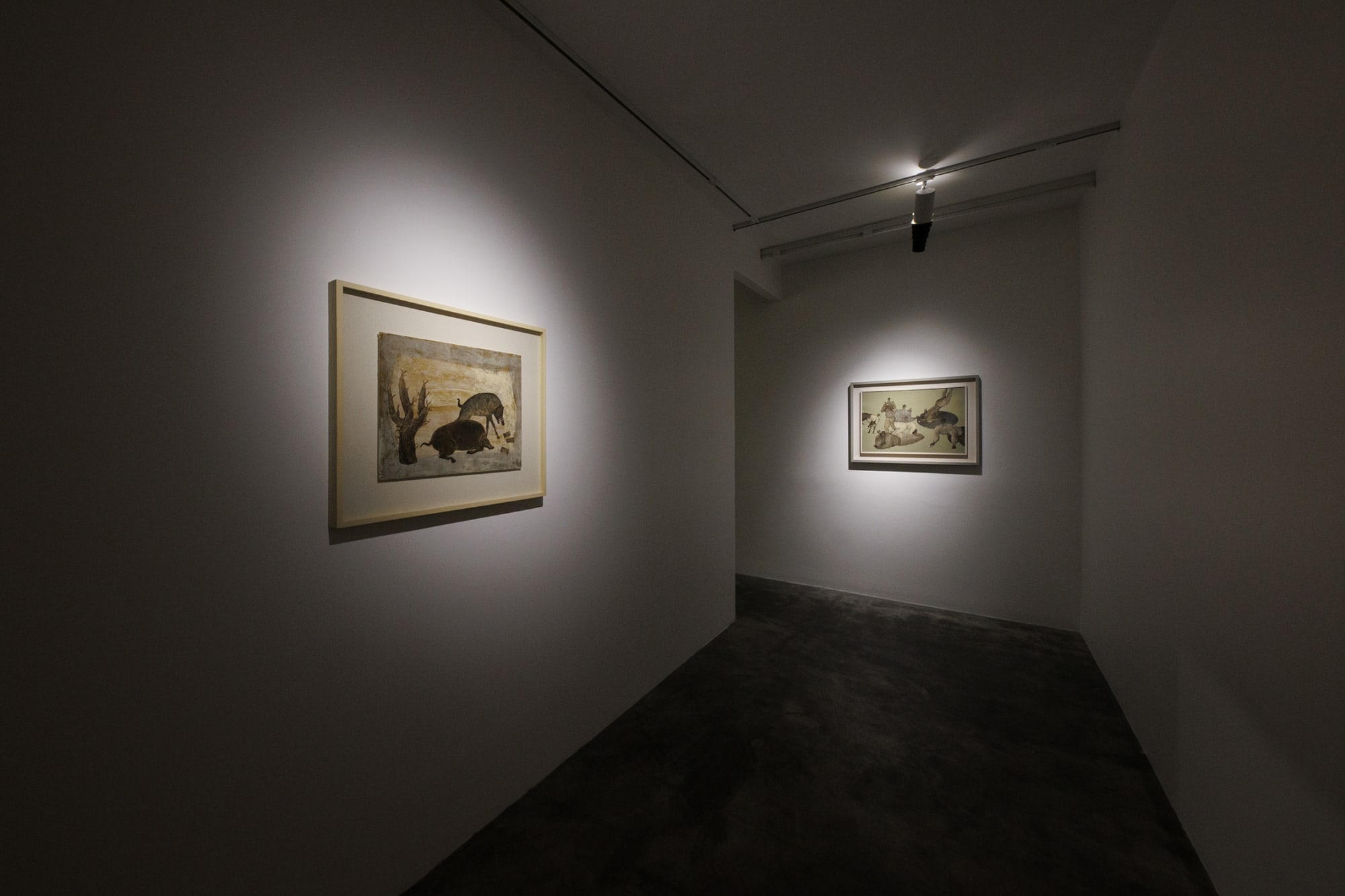 Installation view of Game a solo exhibition of works by Mohammad Hossein Maher.