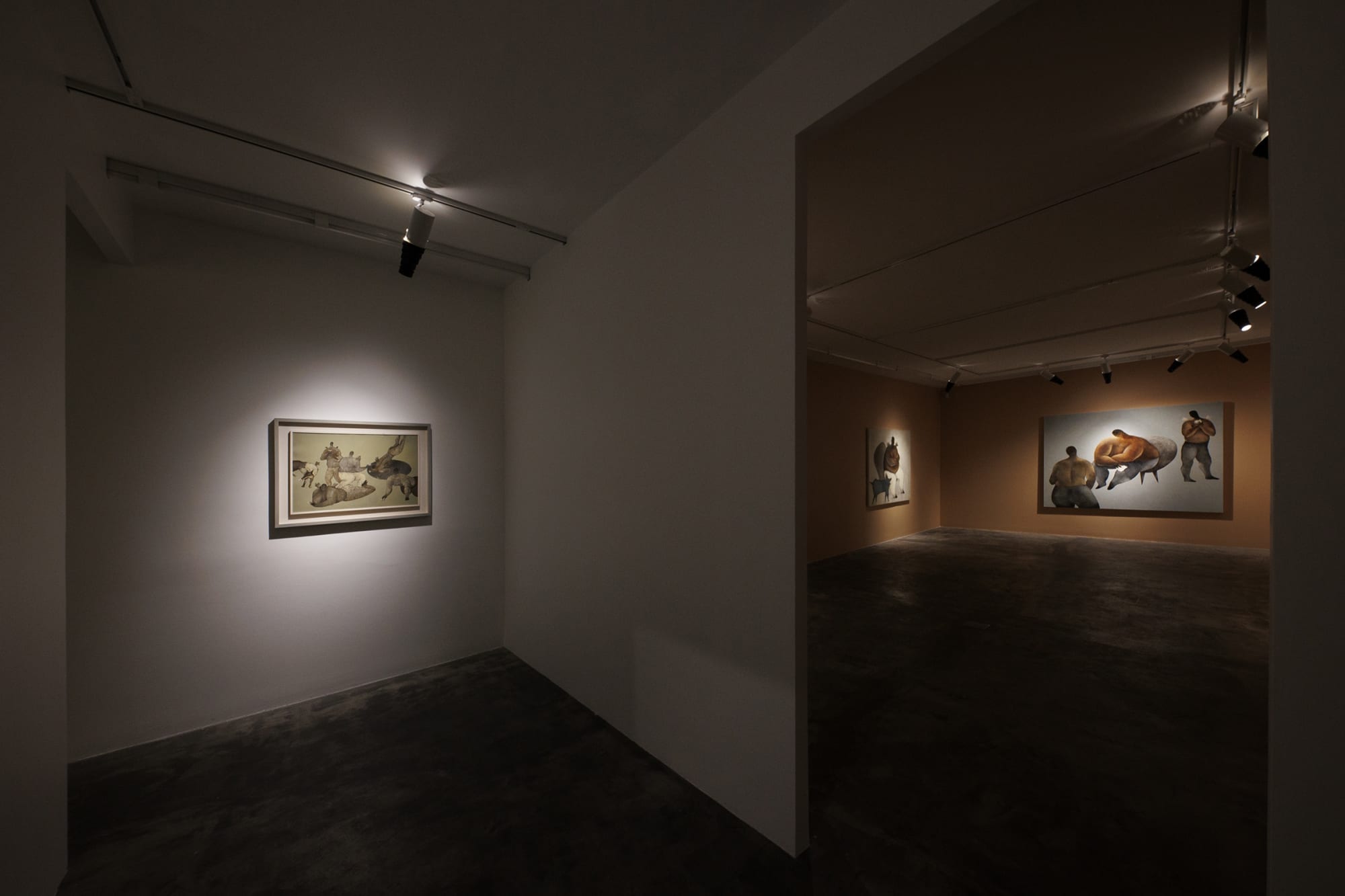 Installation view of Game a solo exhibition of works by Mohammad Hossein Maher.