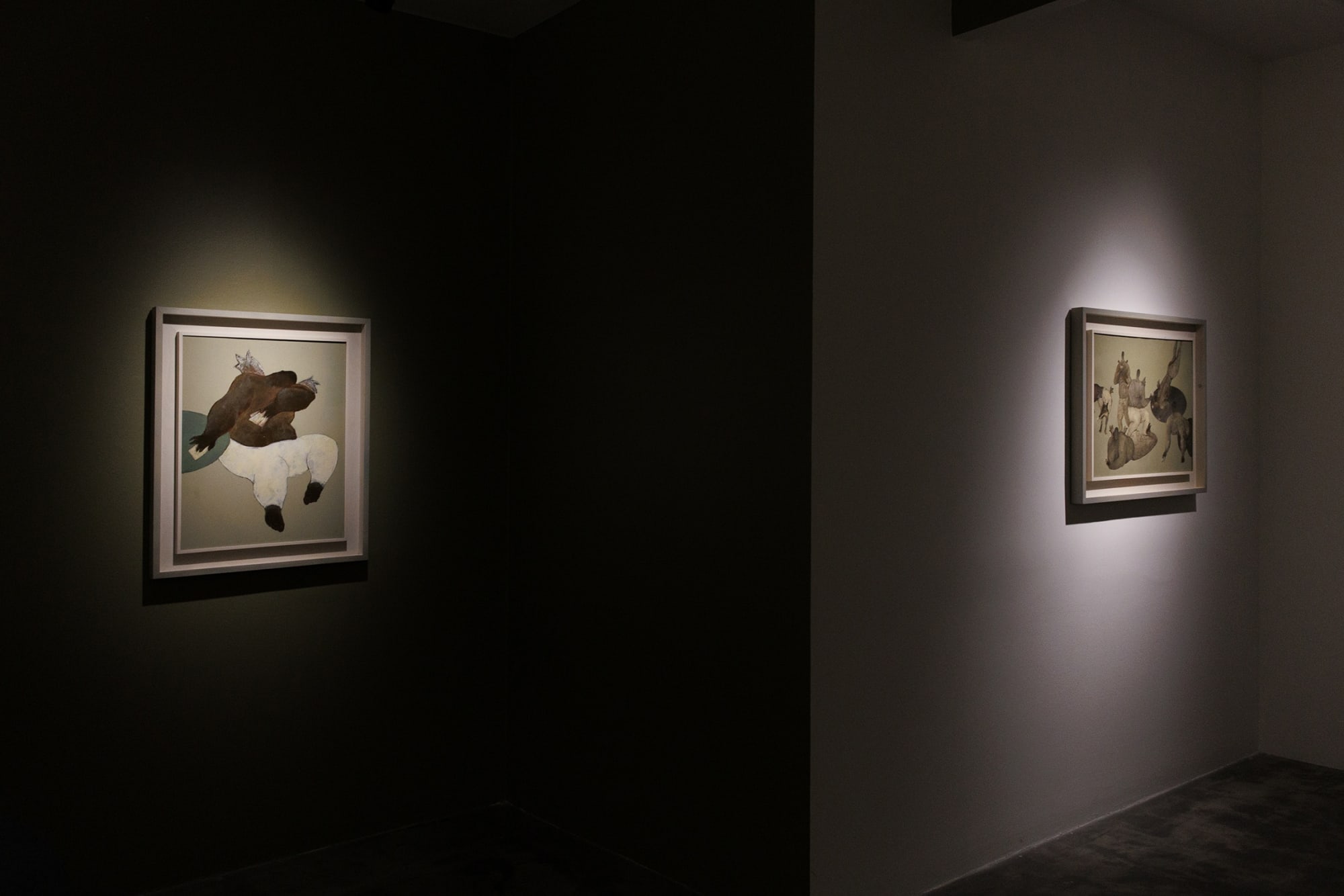 Installation view of Game a solo exhibition of works by Mohammad Hossein Maher.