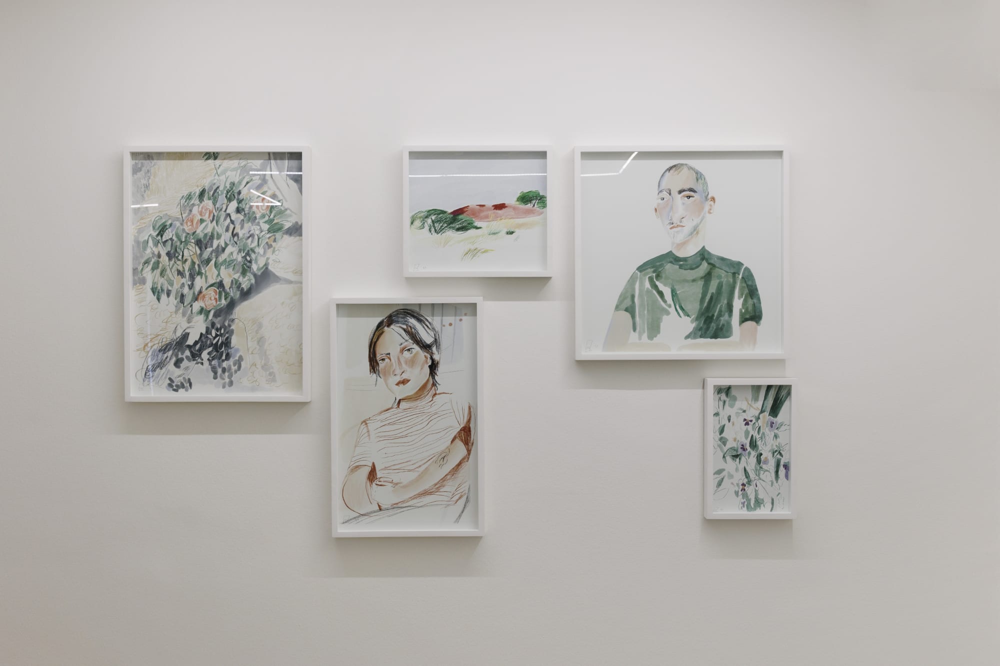 Installation view of Distance Flow a solo exhibition of works by Kimia Dehghan.