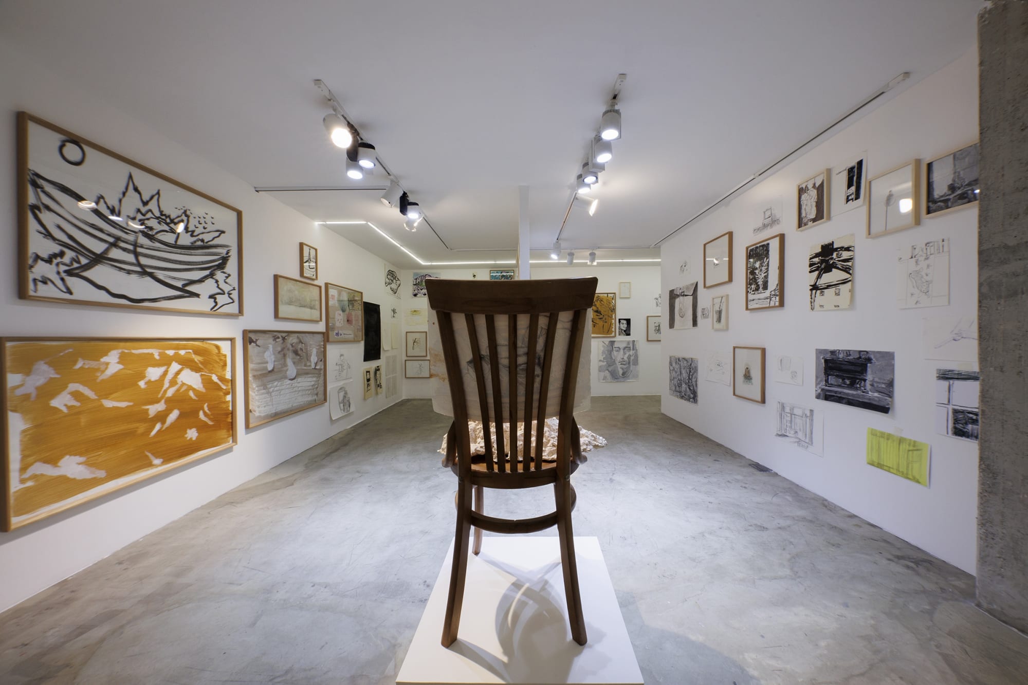 Installation View of 175 Trials & Errors by Sam Samiee at Dastan's Basement.