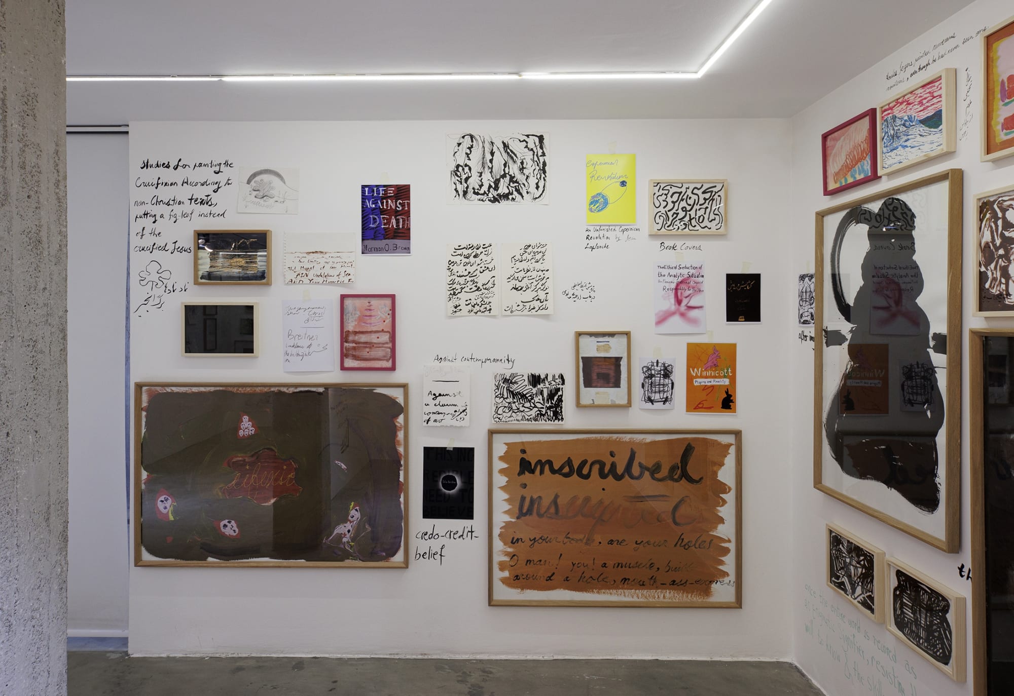 Installation View of 175 Trials & Errors by Sam Samiee at Dastan's Basement.