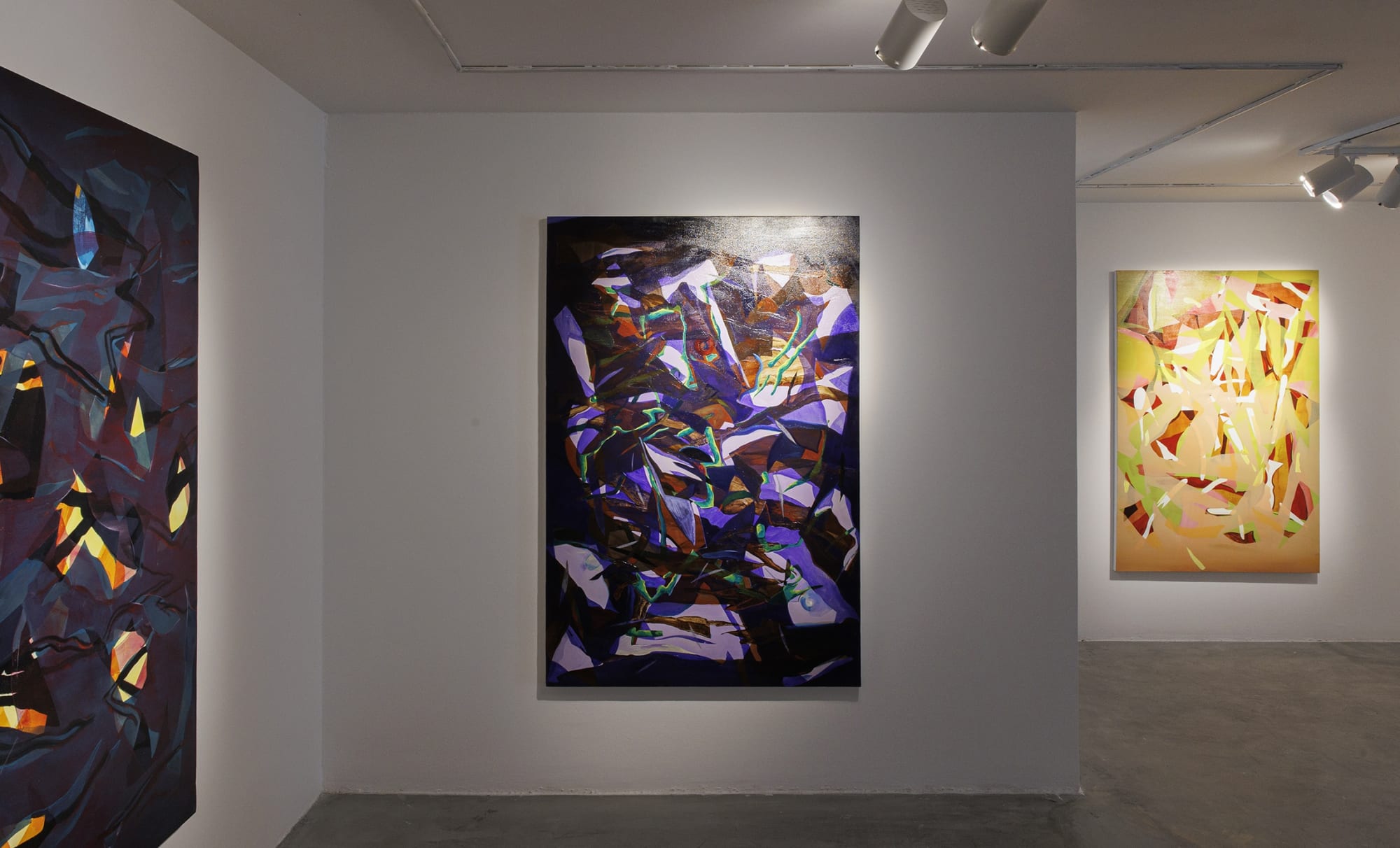 Installation View of The Sun Kept Setting a solo exhibition of works by Yasaman Nozari at Dastan's Basement.