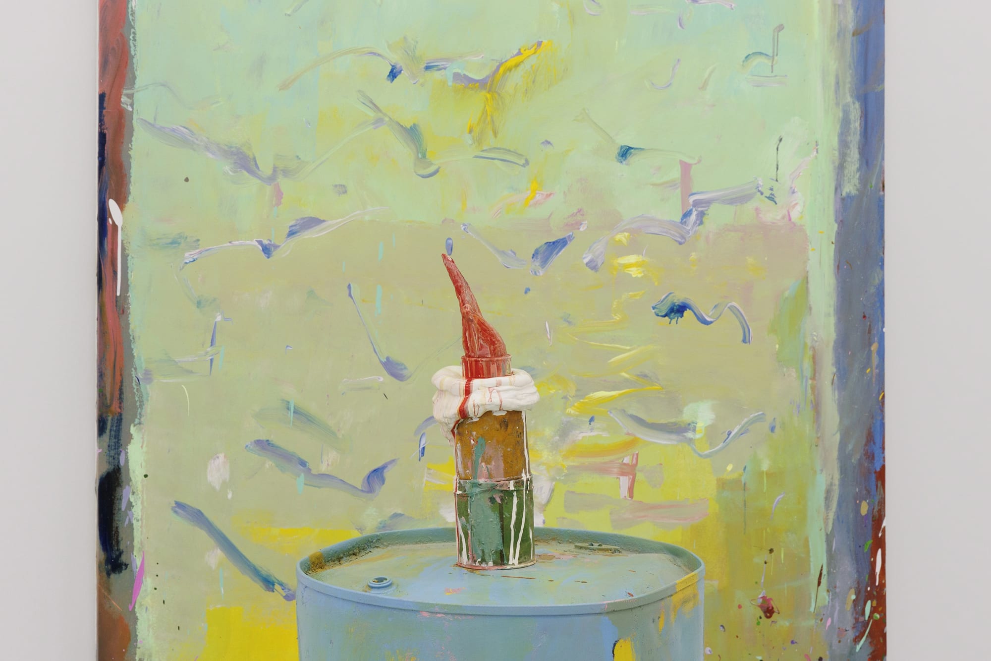 Installation View of a solo exhibition Darbedar-e Hamishegi at Parallel Circuit.