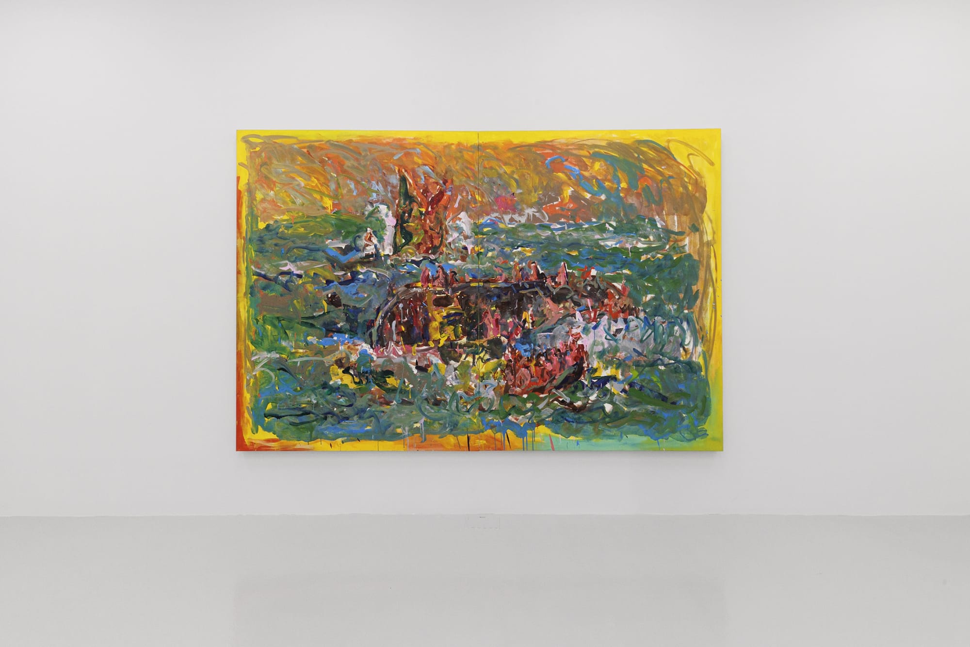 Installation View of a solo exhibition Darbedar-e Hamishegi at Parallel Circuit.