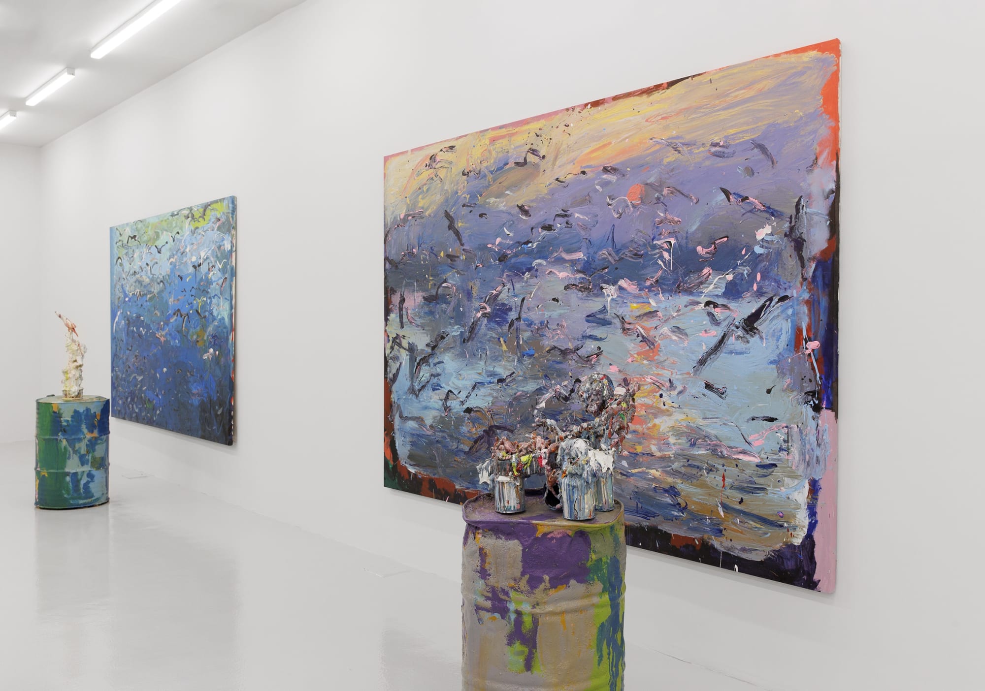 Installation View of a solo exhibition Darbedar-e Hamishegi at Parallel Circuit.