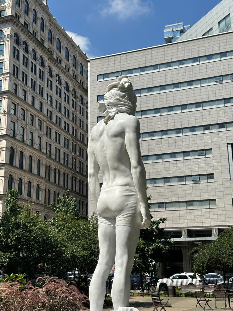 Installation View of a solo exhibition work by Reza Aramesh at Armory Of Site 2023.