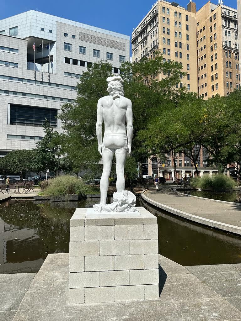 Installation View of a solo exhibition work by Reza Aramesh at Armory Of Site 2023.