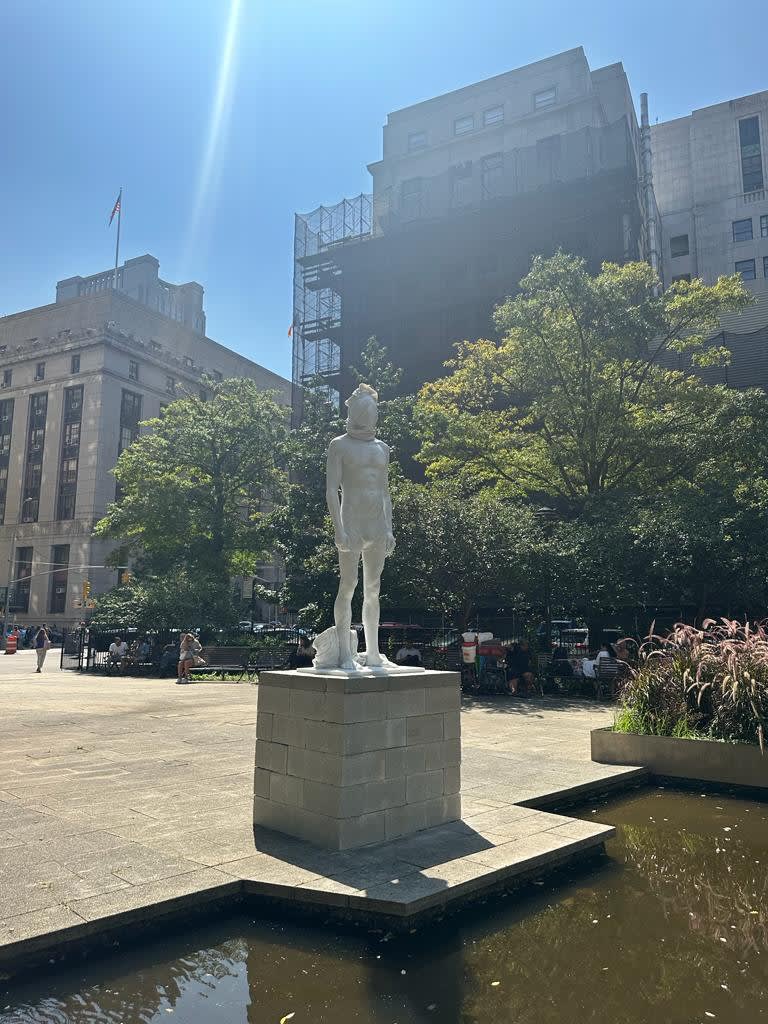 Installation View of a solo exhibition work by Reza Aramesh at Armory Of Site 2023.