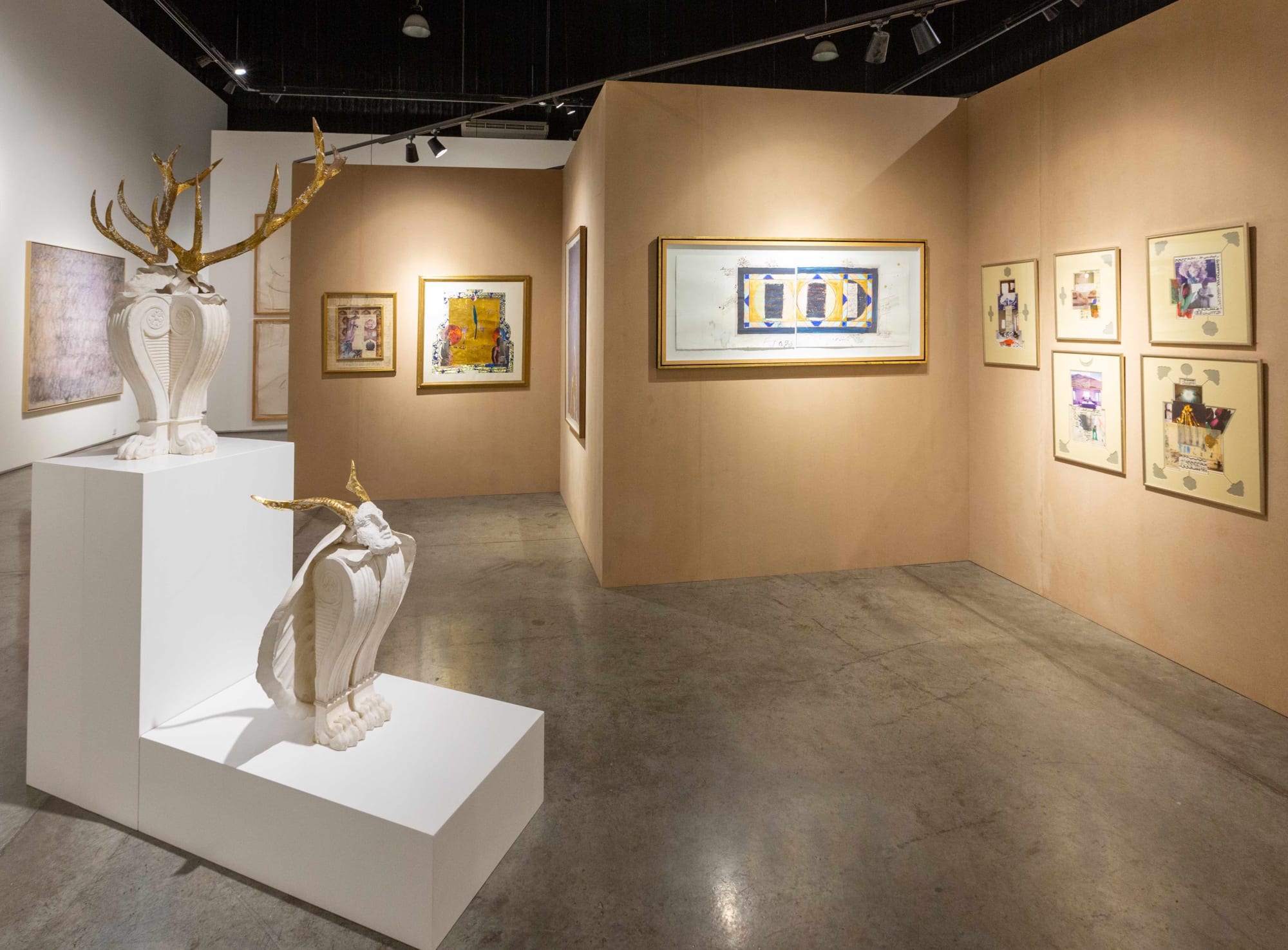 Installation View of Retrospective Part 1 solo exhibition of works by Fereydoon Av in Dubai 2023.