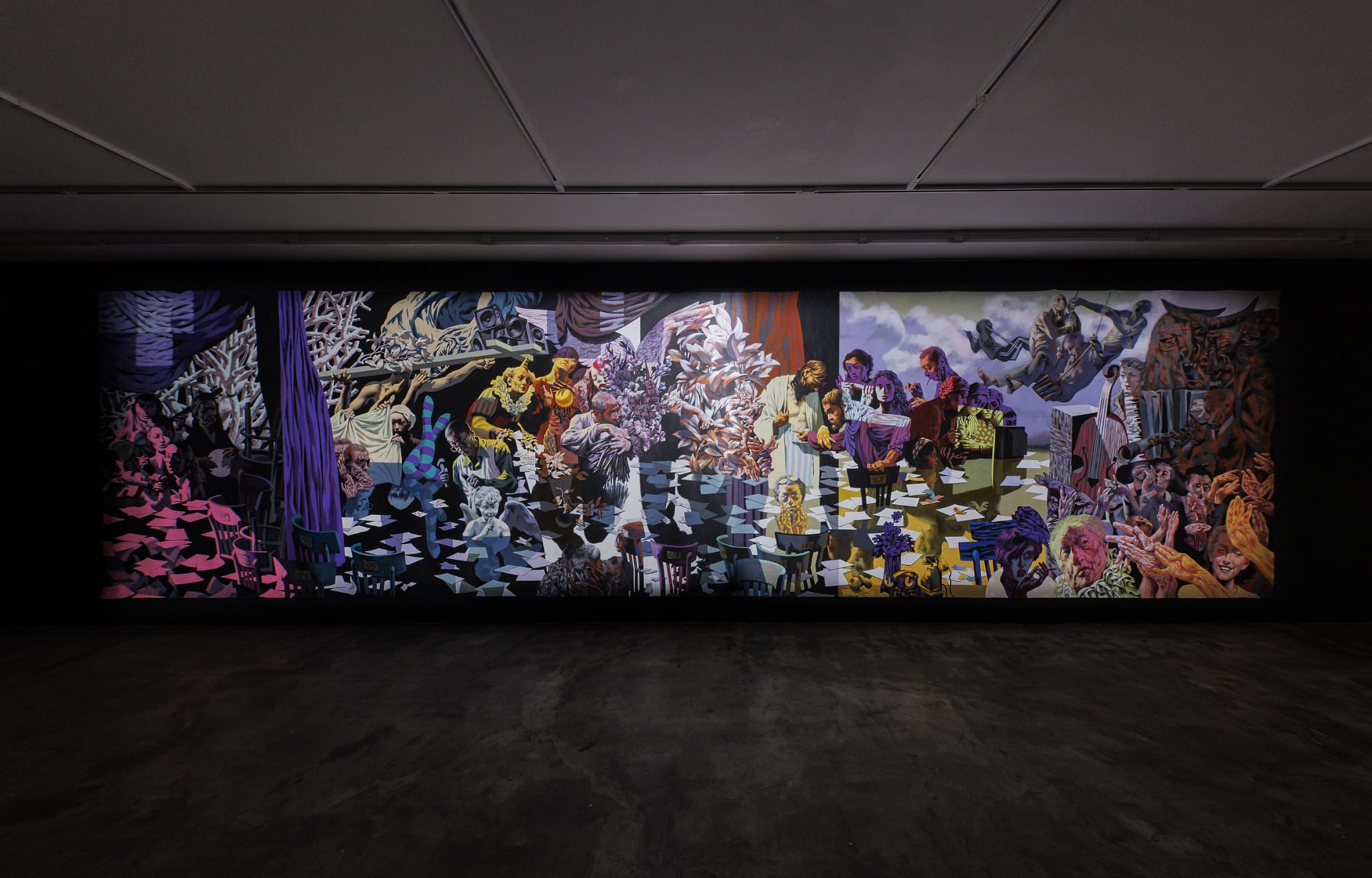 Installation View of L O G Y solo exhibition works of Mehrdad Mohebali at +2, 2023