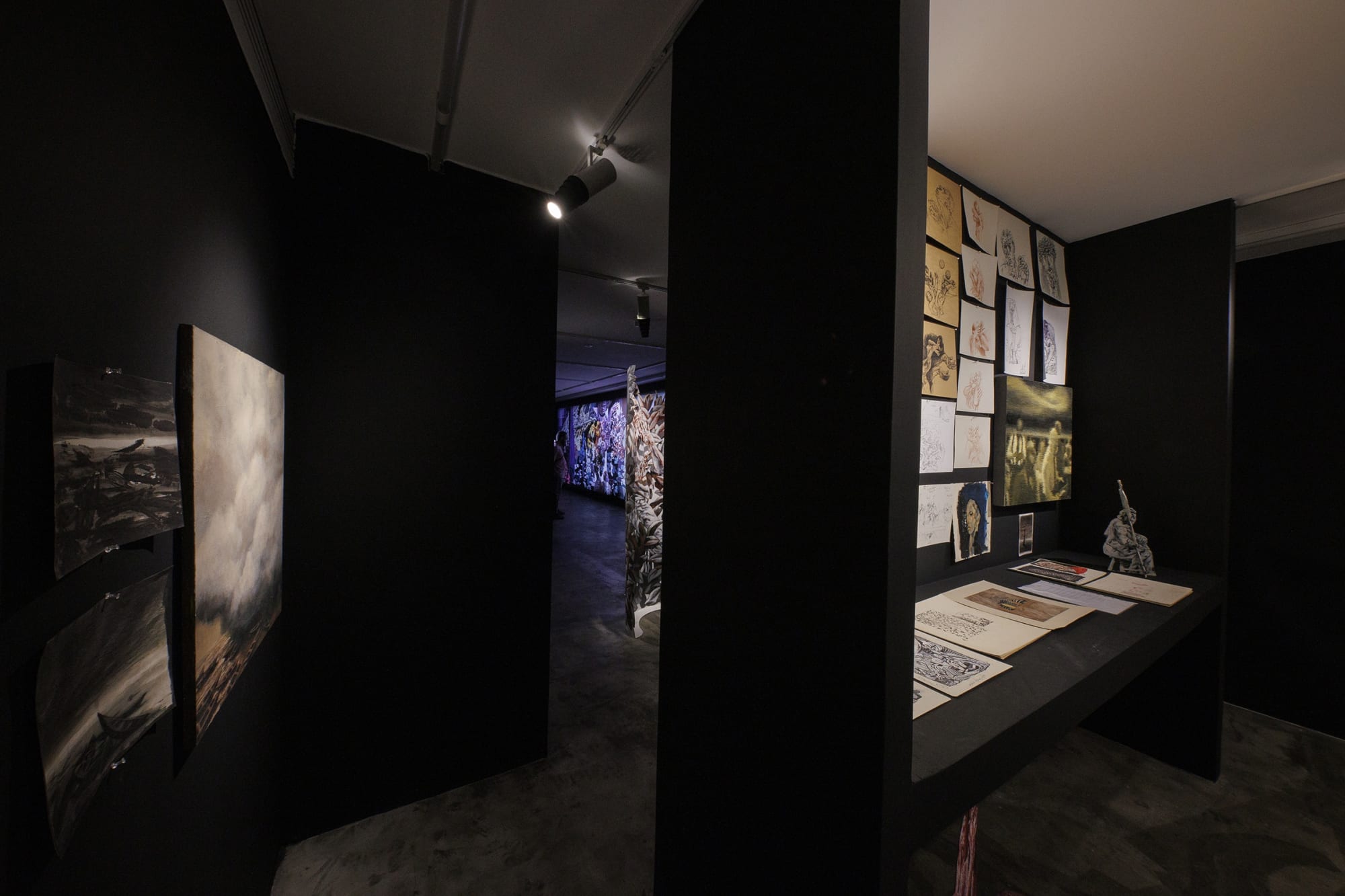 Installation View of L O G Y solo exhibition works of Mehrdad Mohebali at +2, 2023