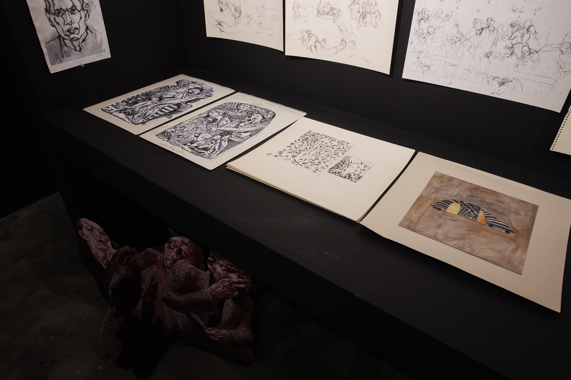 Installation View of L O G Y solo exhibition works of Mehrdad Mohebali at +2, 2023