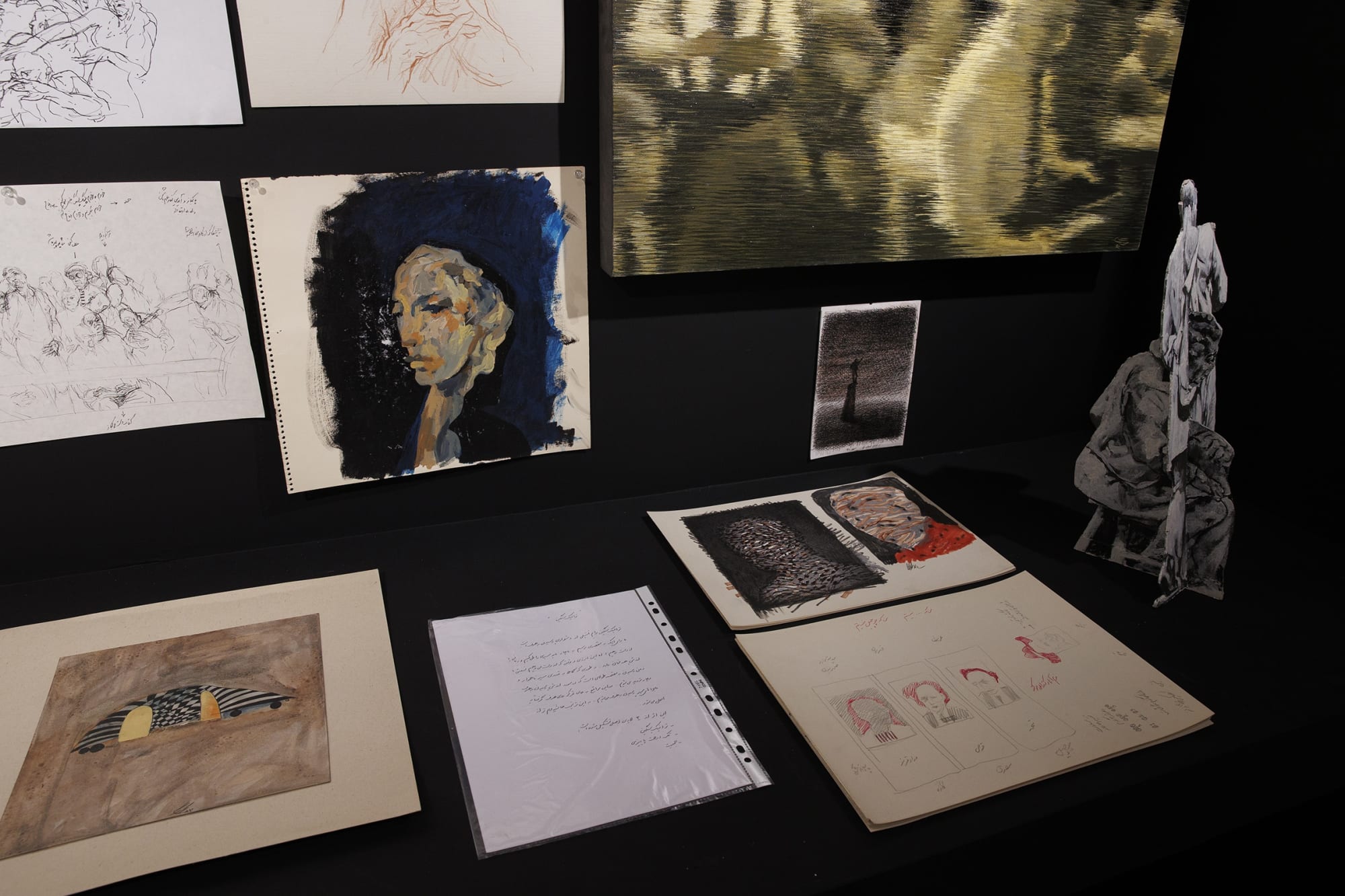 Installation View of L O G Y solo exhibition works of Mehrdad Mohebali at +2, 2023