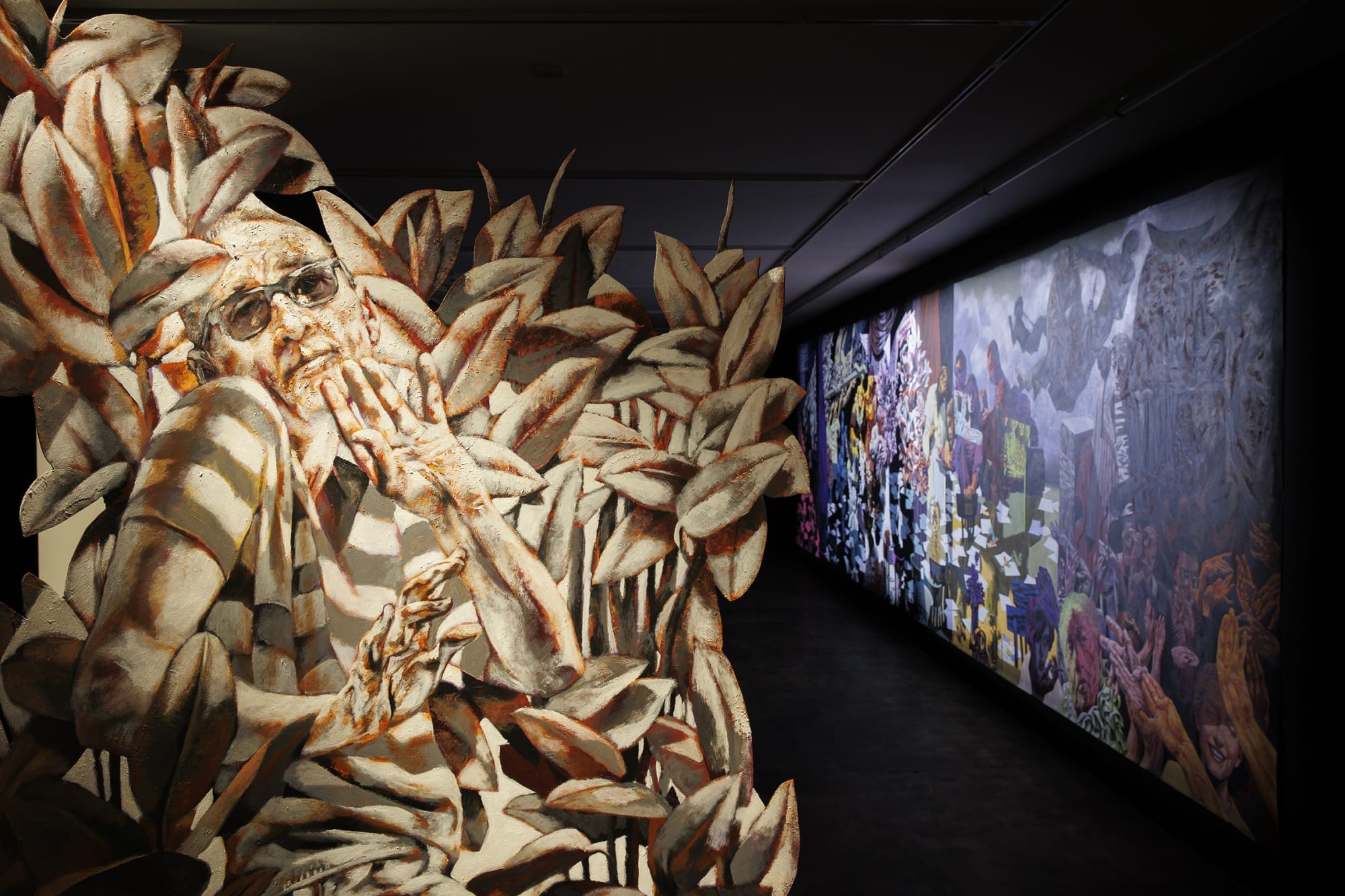 Installation View of L O G Y solo exhibition works of Mehrdad Mohebali at +2, 2023